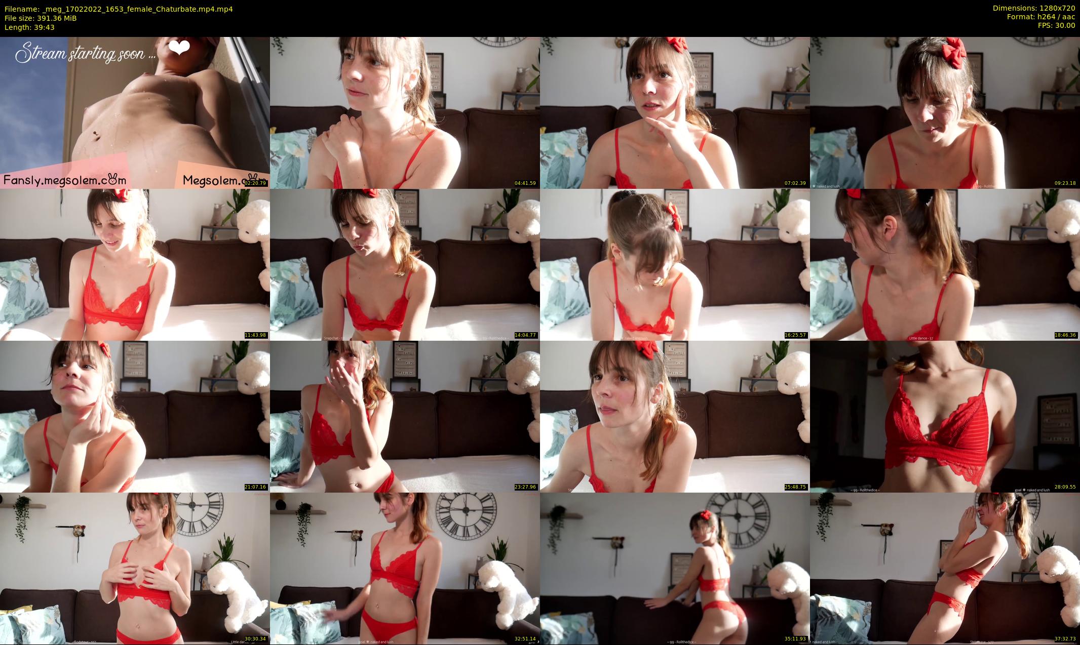_meg — 40 minute Chaturbate female cam show recording, 720p, Feb 17, 2022