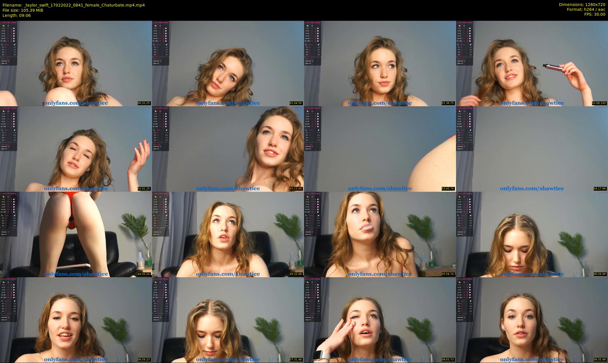 _taylor_swift — 10 minute Chaturbate female cam show recording, 720p, Feb 17, 2022