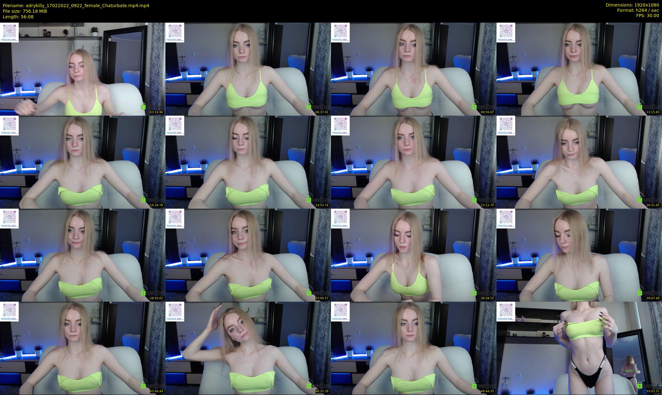 adrykilly — 57 minute Chaturbate female cam show recording, 1080p, Feb 17, 2022