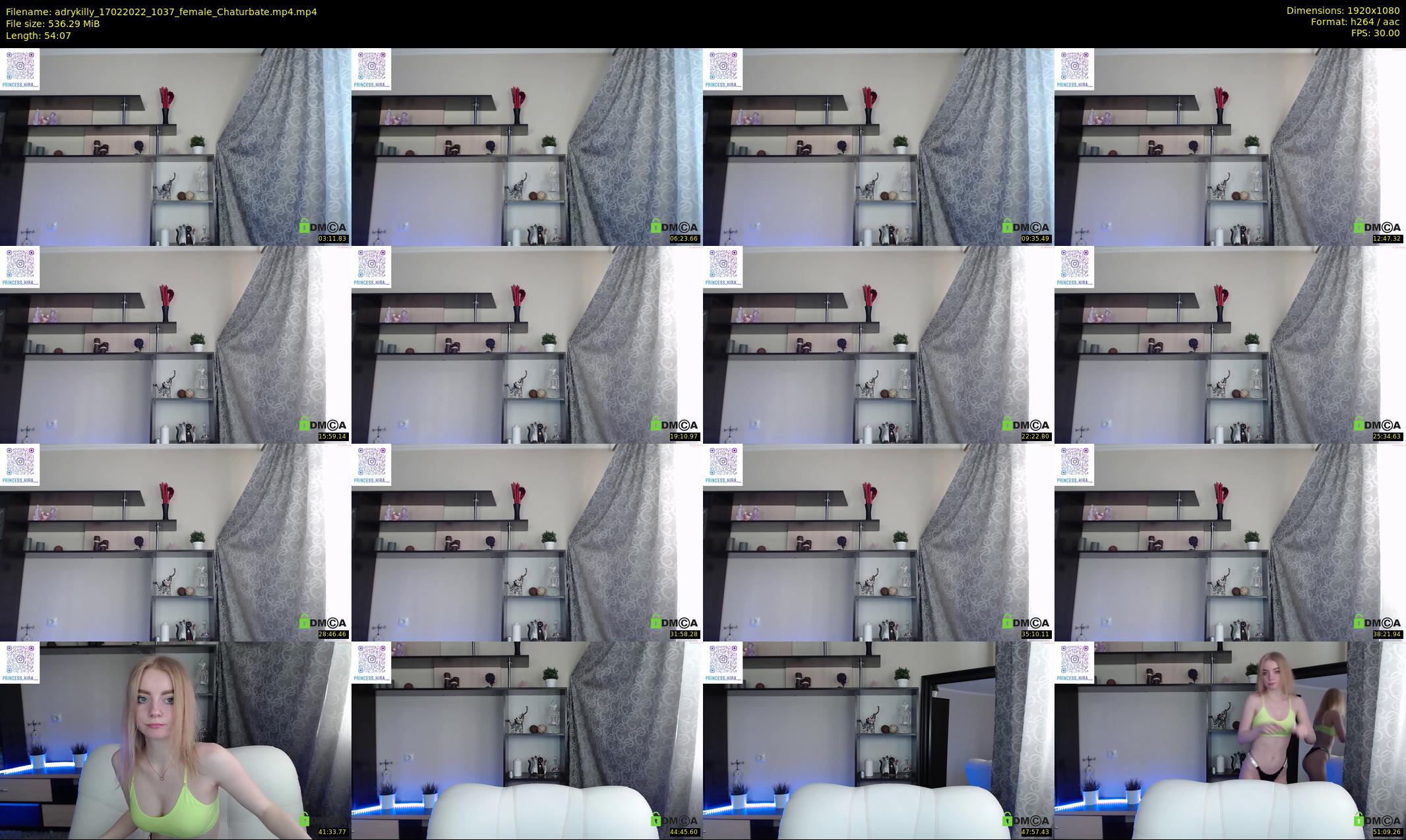adrykilly — 55 minute Chaturbate female cam show recording, 1080p, Feb 17, 2022