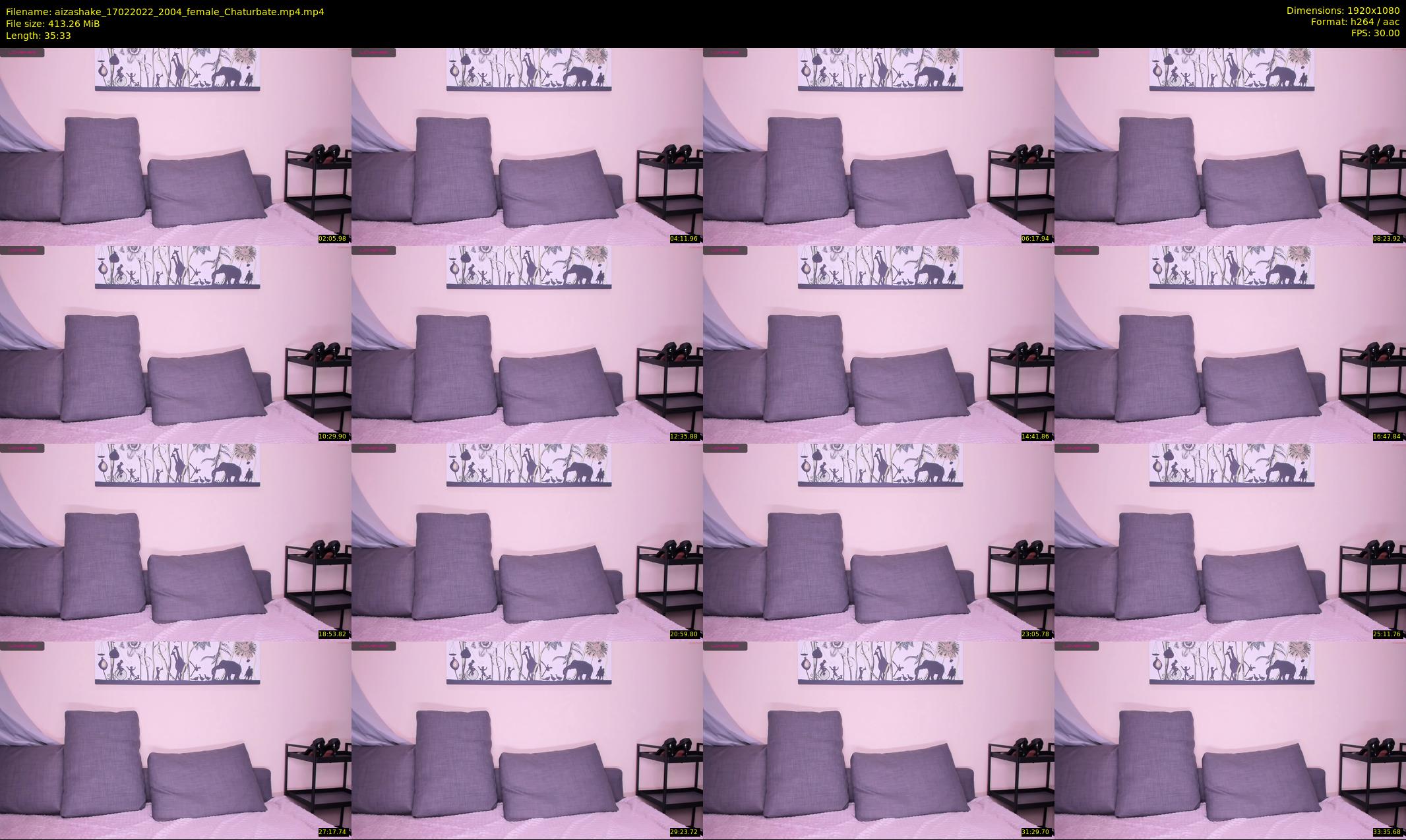aizashake — 36 minute Chaturbate female cam show recording, 1080p, Feb 17, 2022