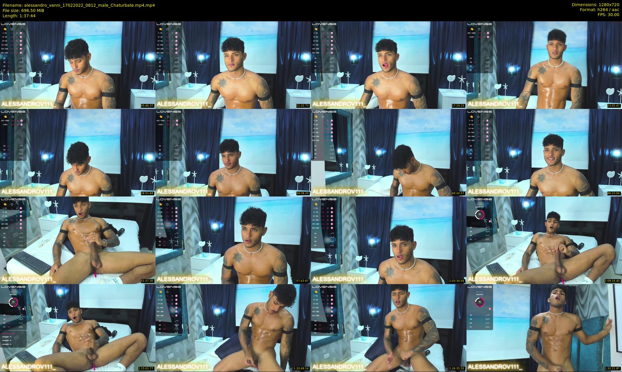 alessandro_vanni — 98 minute Chaturbate male cam show recording, 720p, Feb 17, 2022