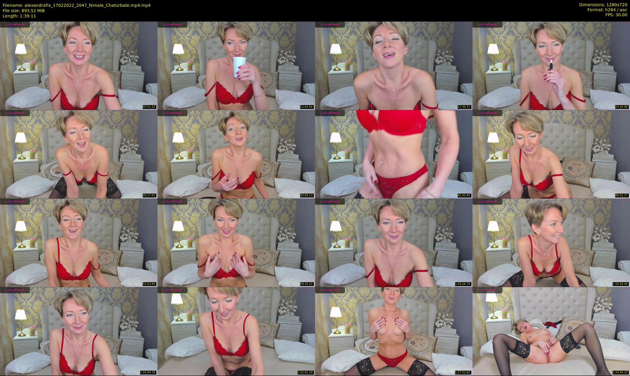 alexandrafix — 100 minute Chaturbate female cam show recording, 720p, Feb 17, 2022