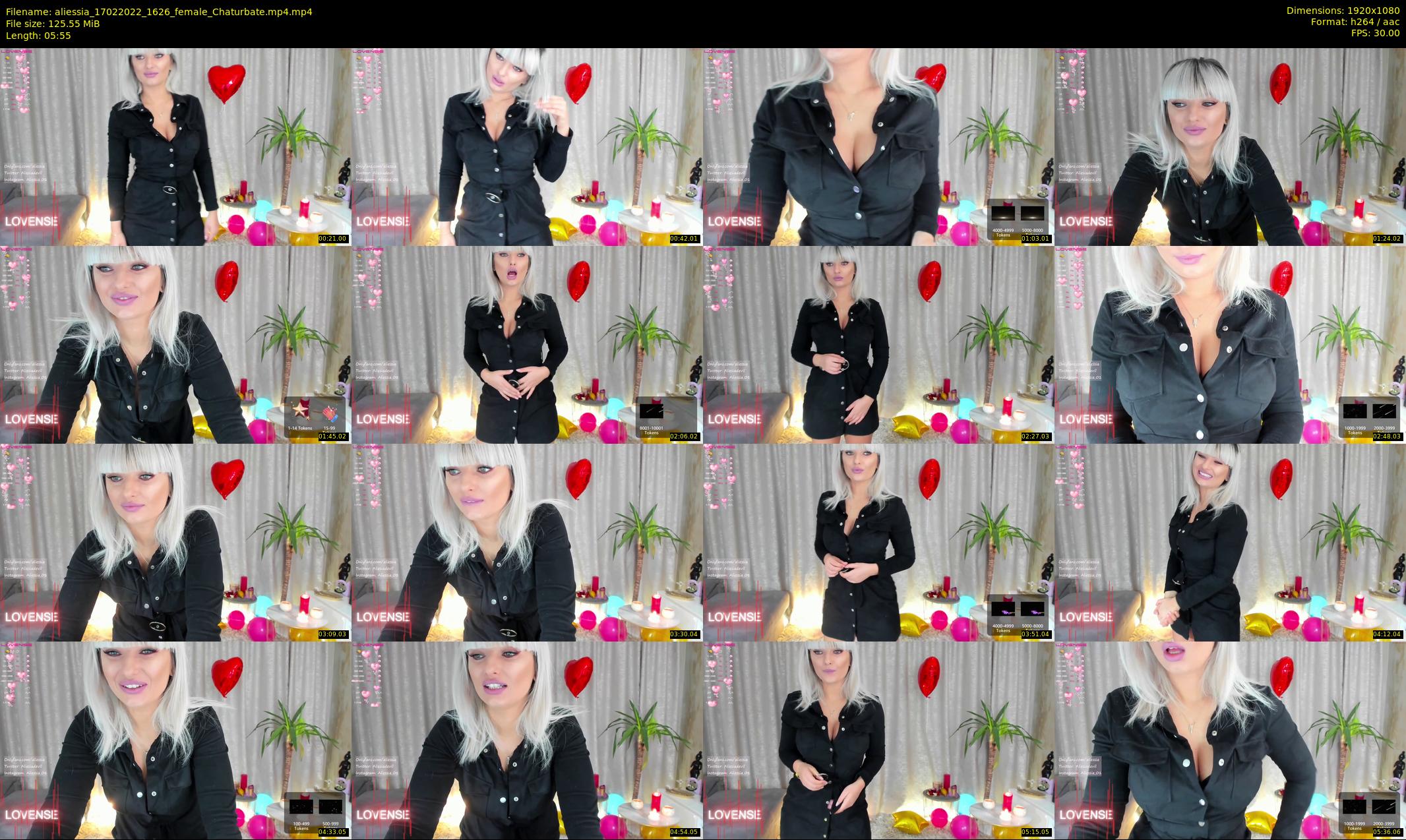 aliessia — 6 minute Chaturbate female cam show recording, 1080p, Feb 17, 2022