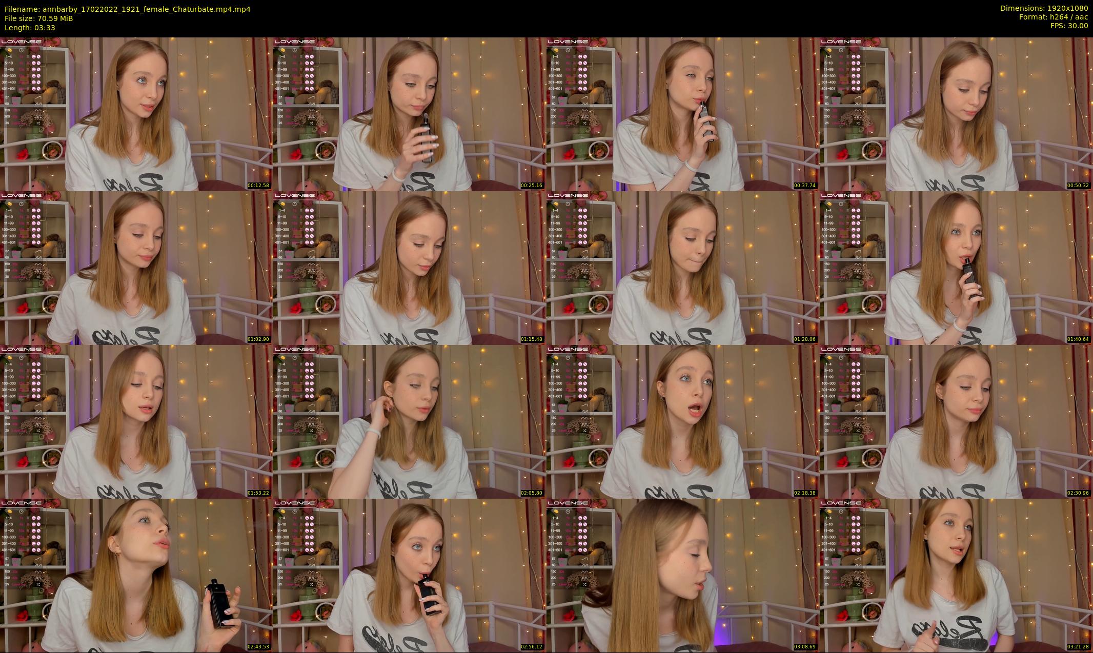 annbarby — 4 minute Chaturbate female cam show recording, 1080p, Feb 17, 2022