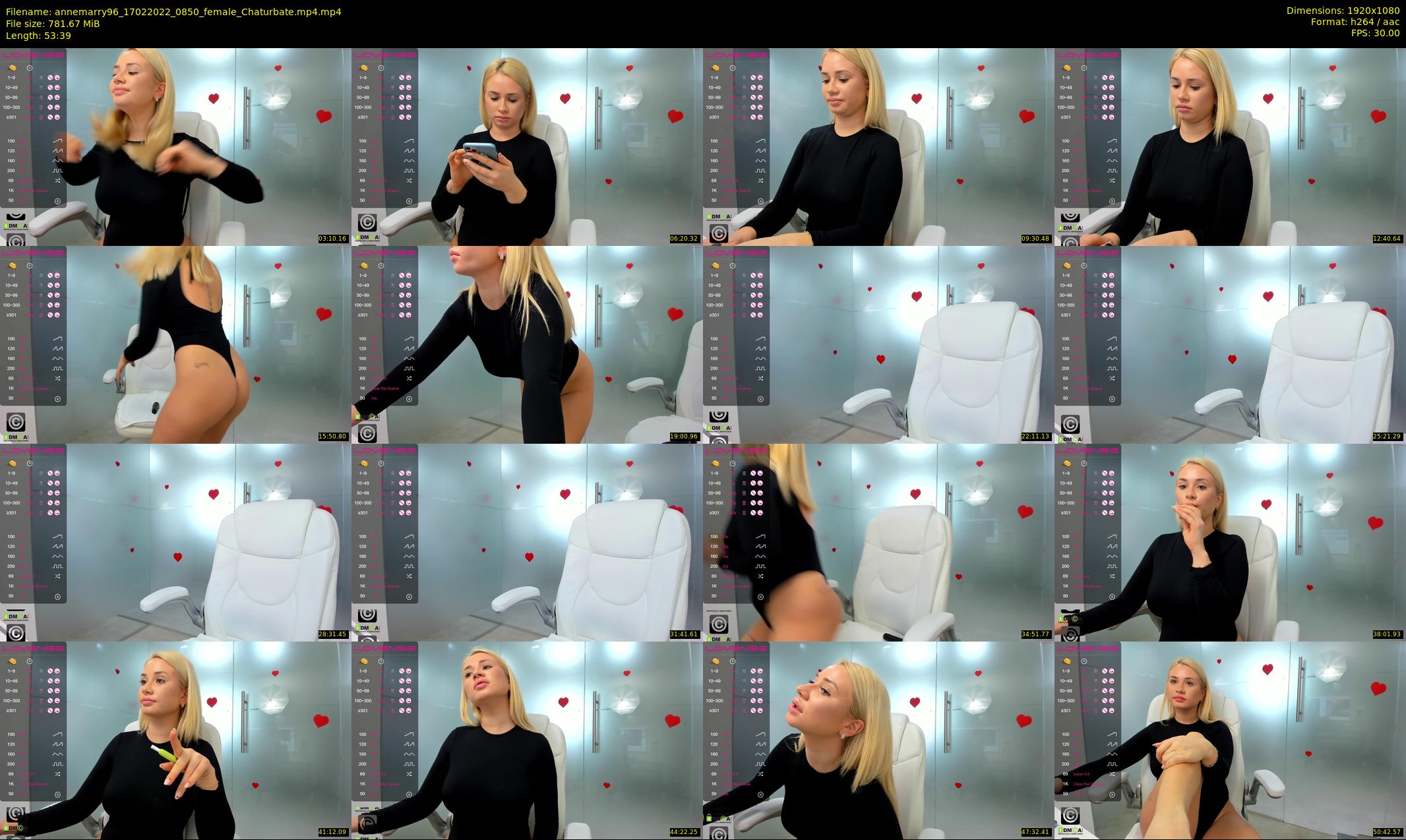 annemarry96 — 54 minute Chaturbate female cam show recording, 1080p, Feb 17, 2022