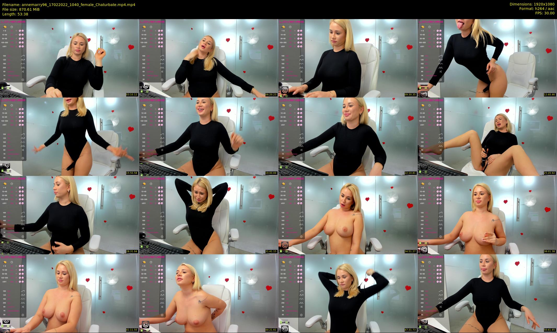 annemarry96 — 54 minute Chaturbate female cam show recording, 1080p, Feb 17, 2022