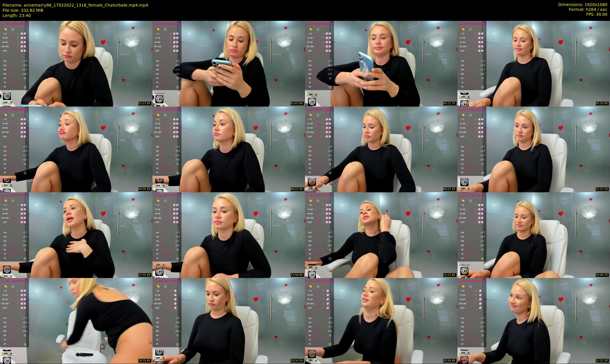 annemarry96 — 24 minute Chaturbate female cam show recording, 1080p, Feb 17, 2022