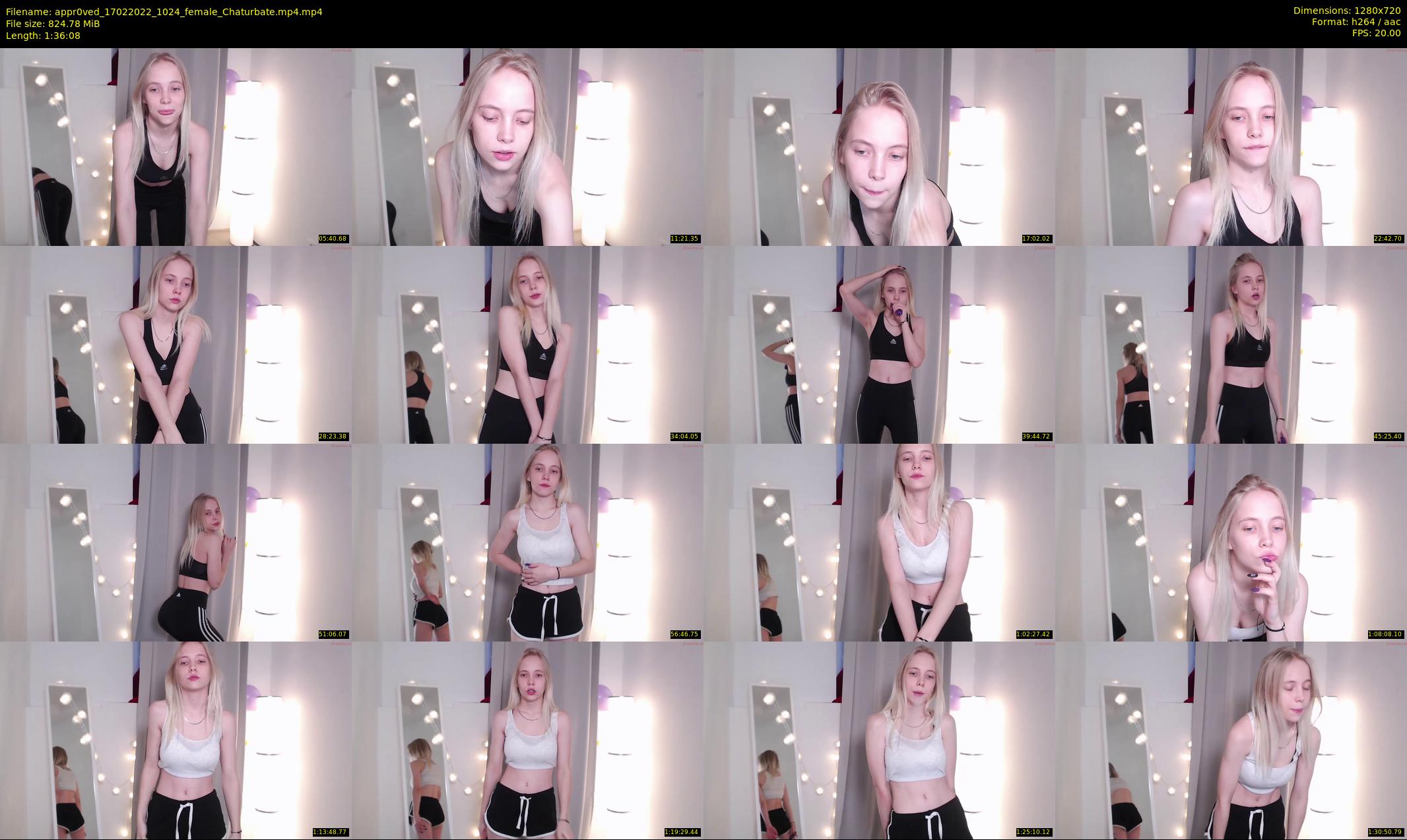 appr0ved — 97 minute Chaturbate female cam show recording, 720p, Feb 17, 2022