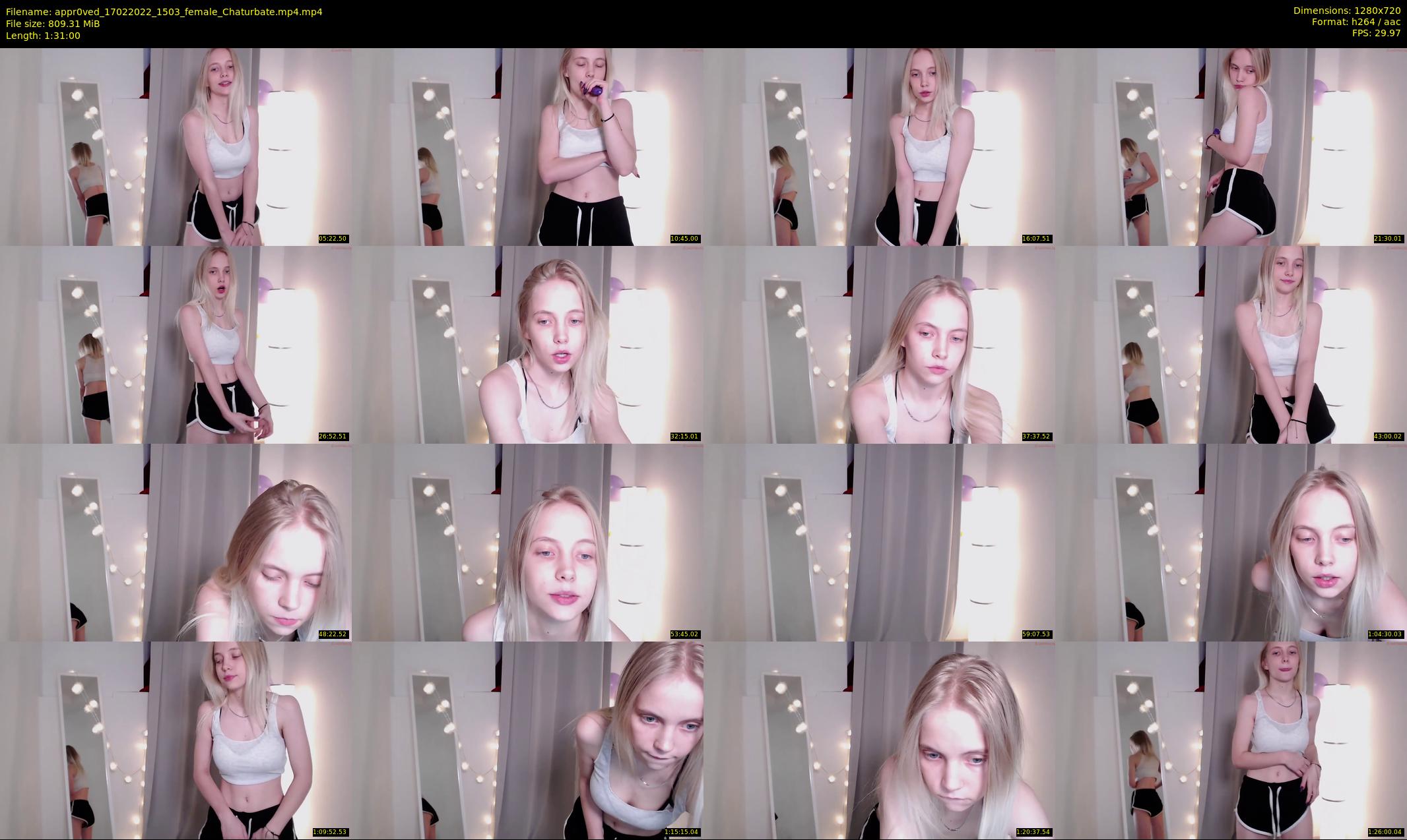 appr0ved — 91 minute Chaturbate female cam show recording, 720p, Feb 17, 2022