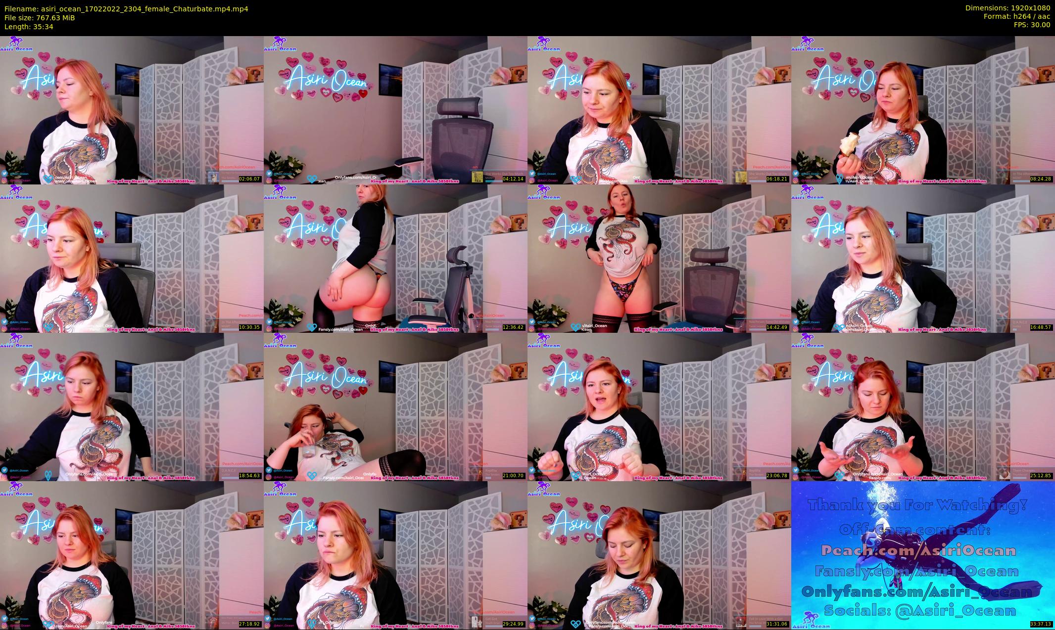 asiri_ocean — 36 minute Chaturbate female cam show recording, 1080p, Feb 17, 2022