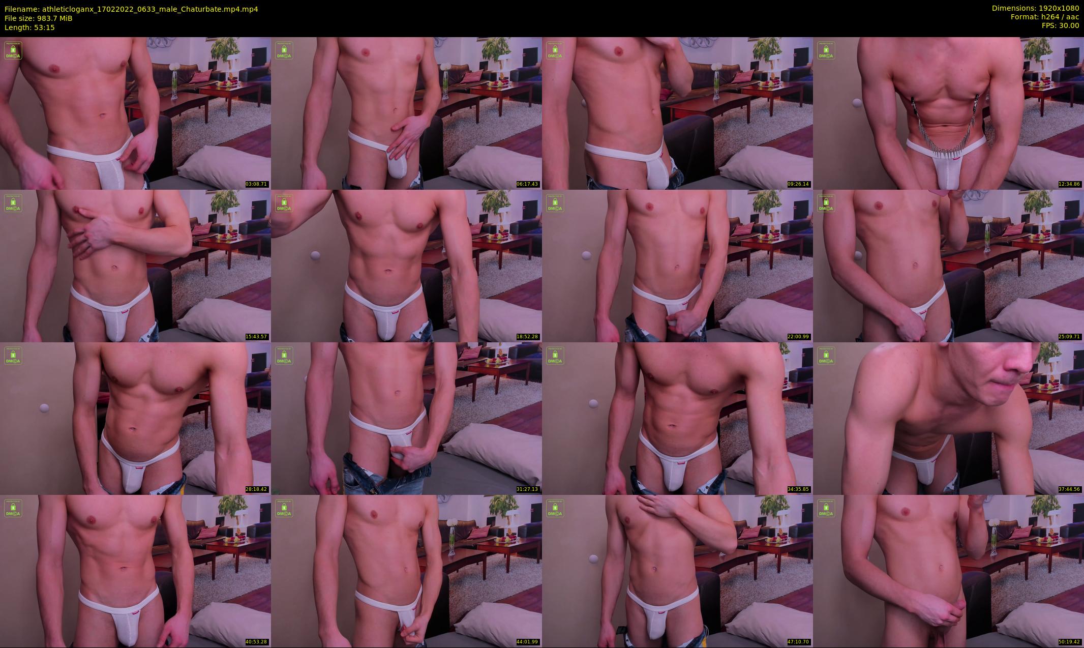 athleticloganx — 54 minute Chaturbate male cam show recording, 1080p, Feb 17, 2022