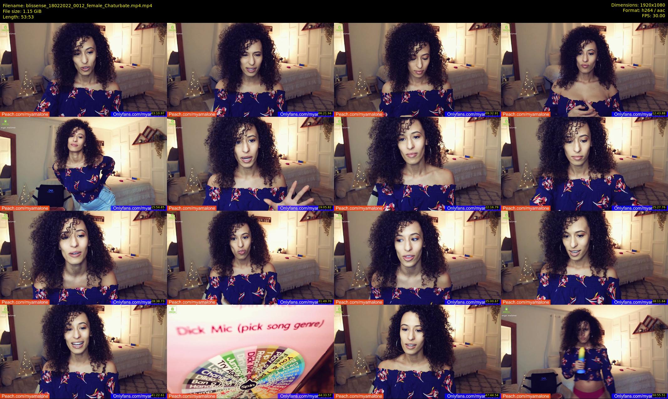 blissense — 54 minute Chaturbate female cam show recording, 1080p, Feb 18, 2022