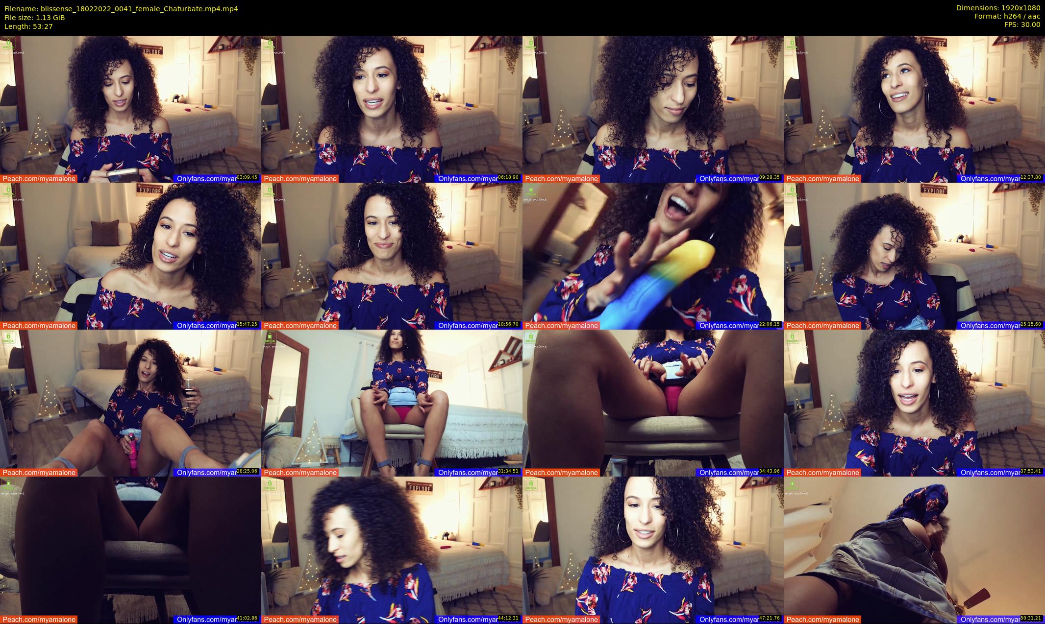 blissense — 54 minute Chaturbate female cam show recording, 1080p, Feb 18, 2022
