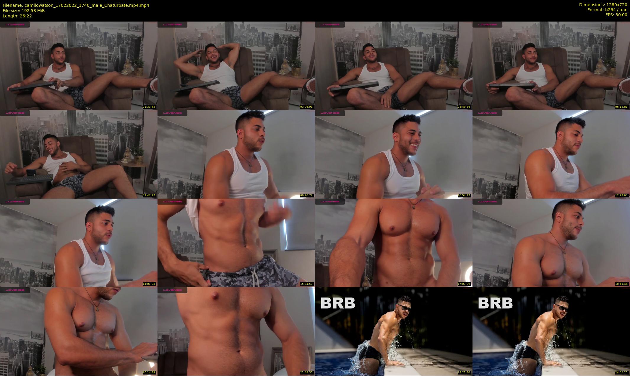camilowatson — 27 minute Chaturbate male cam show recording, 720p, Feb 17, 2022
