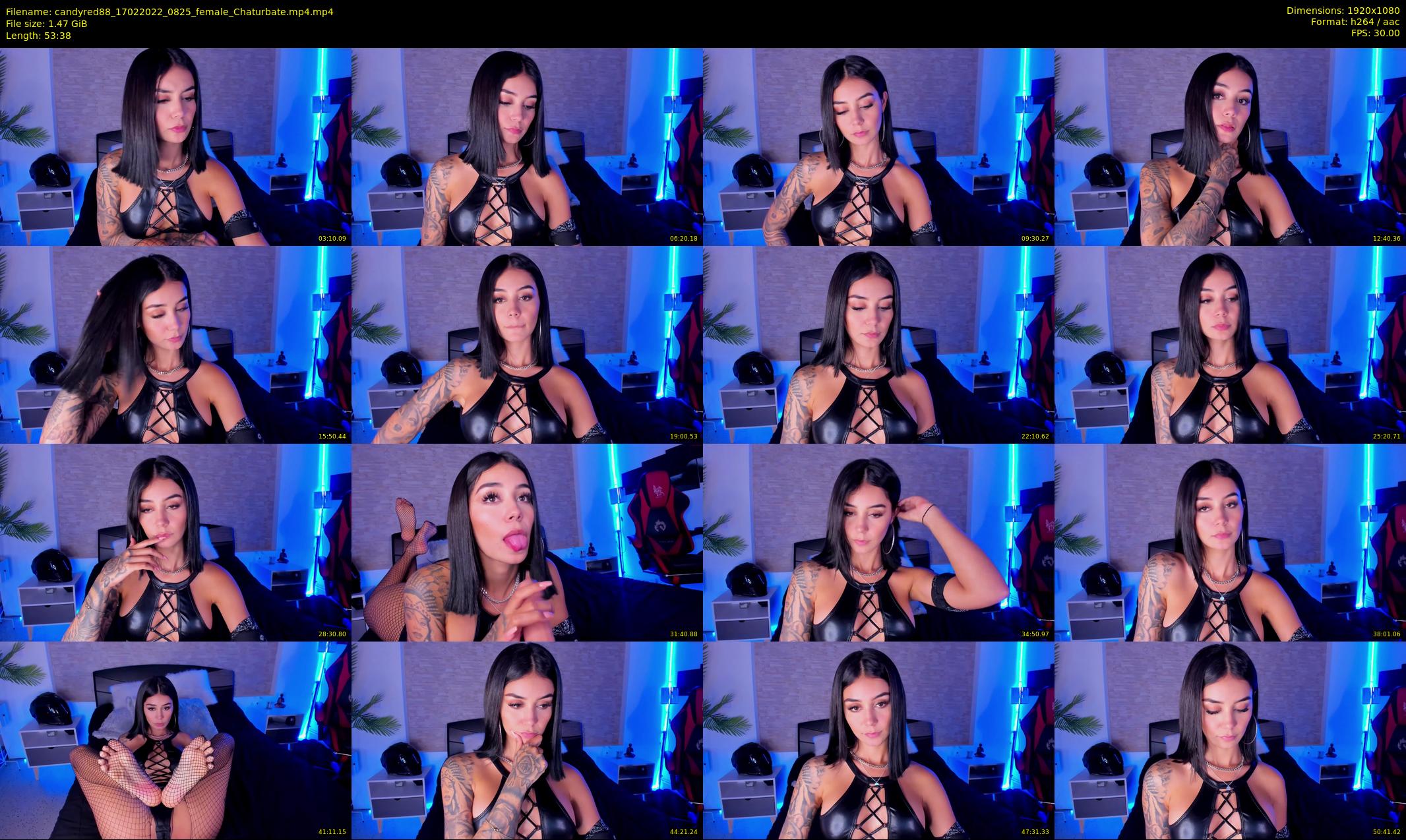 candyred88 — 54 minute Chaturbate female cam show recording, 1080p, Feb 17, 2022