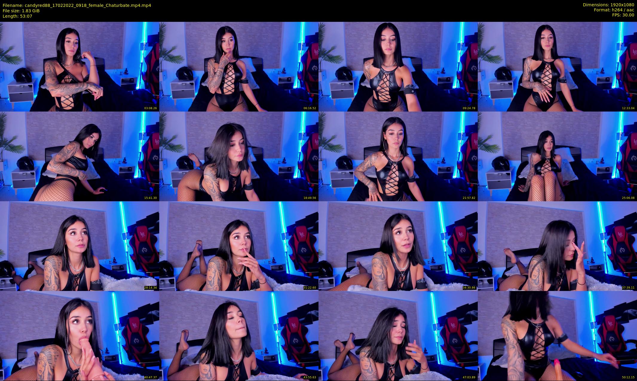 candyred88 — 54 minute Chaturbate female cam show recording, 1080p, Feb 17, 2022