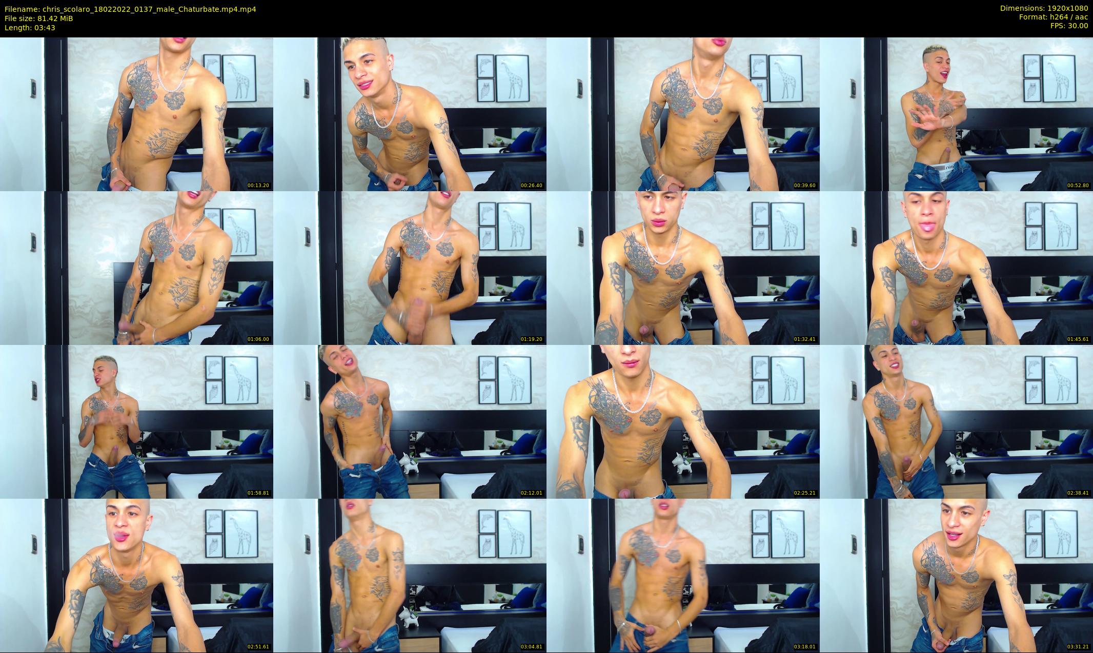 chris_scolaro — 4 minute Chaturbate male cam show recording, 1080p, Feb 18, 2022