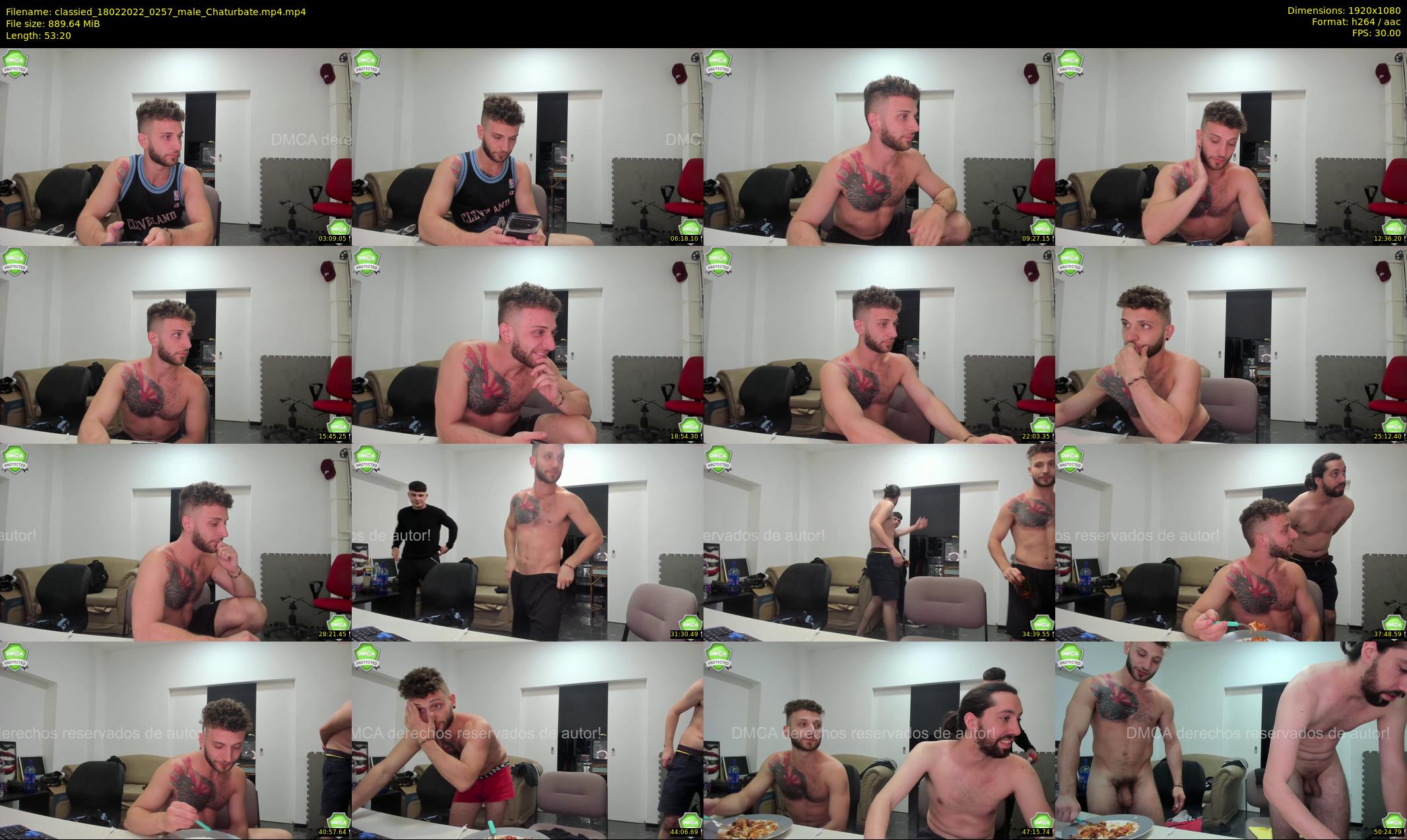 classied — 54 minute Chaturbate male cam show recording, 1080p, Feb 18, 2022