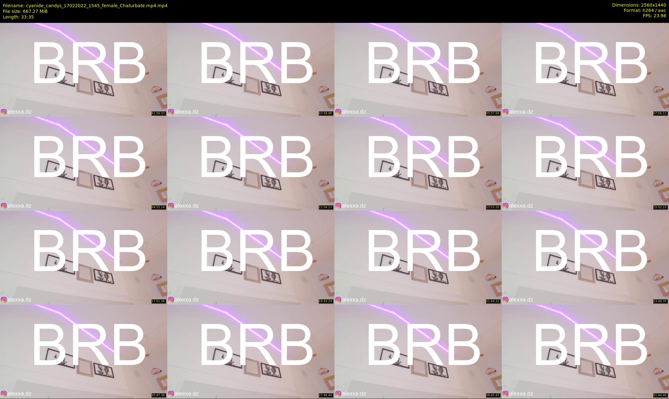cyanide_candys — 34 minute Chaturbate female cam show recording, 1080p, Feb 17, 2022