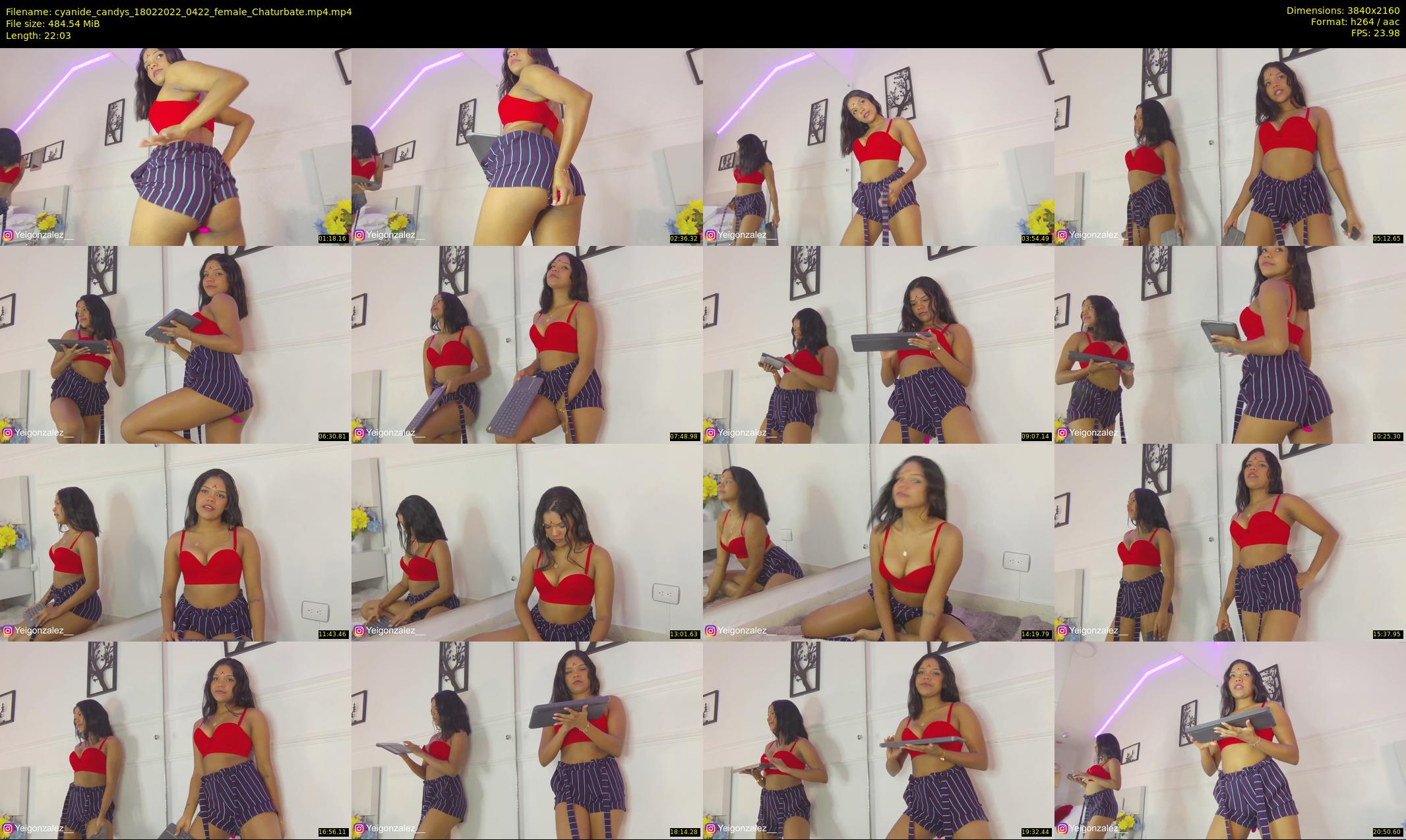 cyanide_candys — 23 minute Chaturbate female cam show recording, 4K, Feb 18, 2022