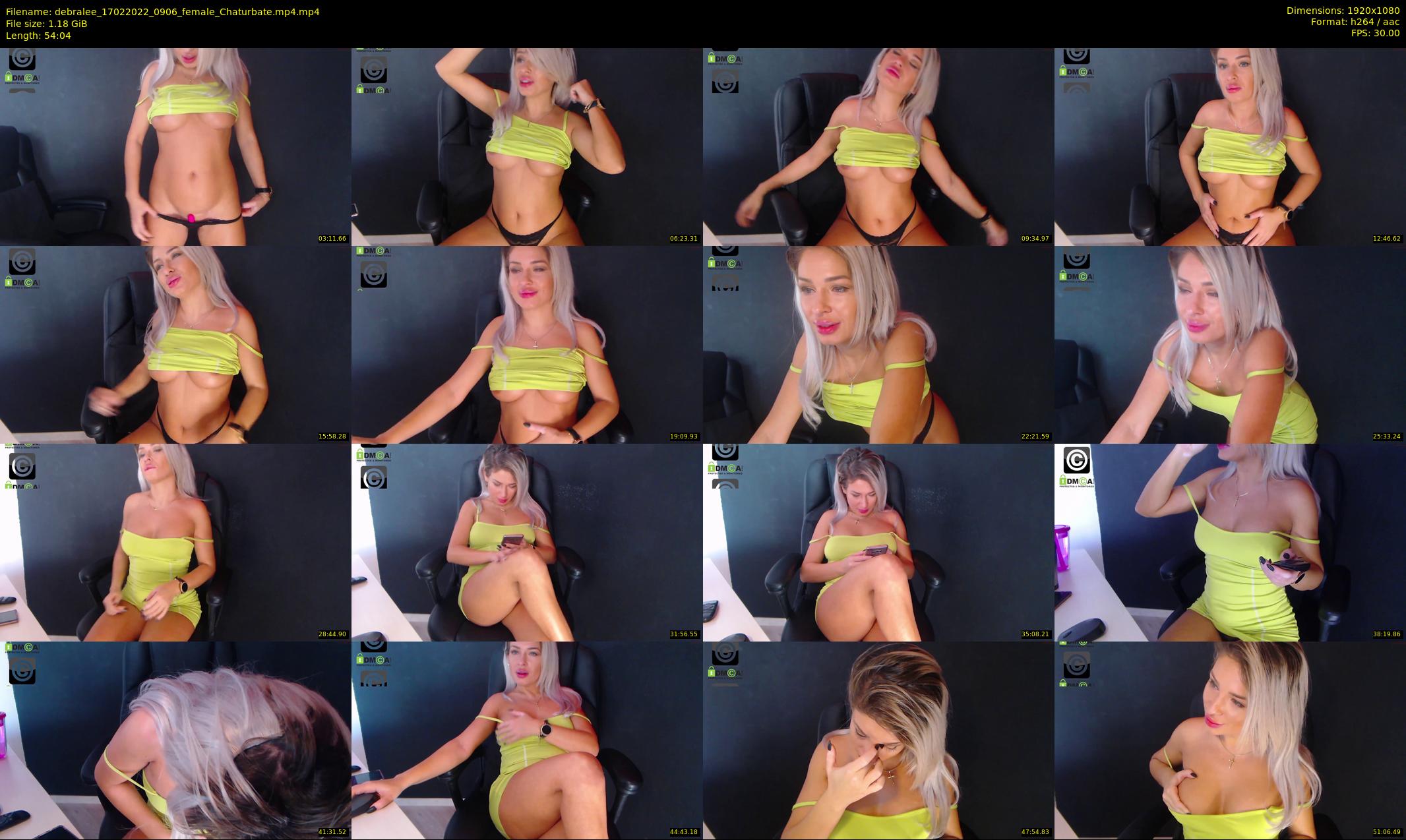 debralee — 55 minute Chaturbate female cam show recording, 1080p, Feb 17, 2022