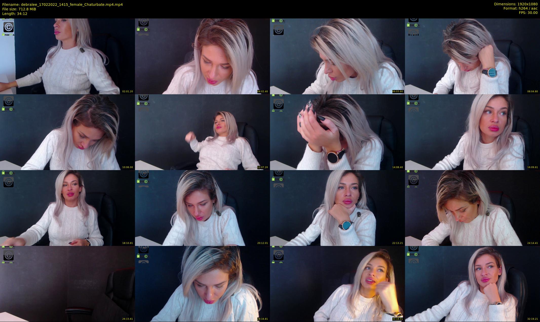 debralee — 35 minute Chaturbate female cam show recording, 1080p, Feb 17, 2022