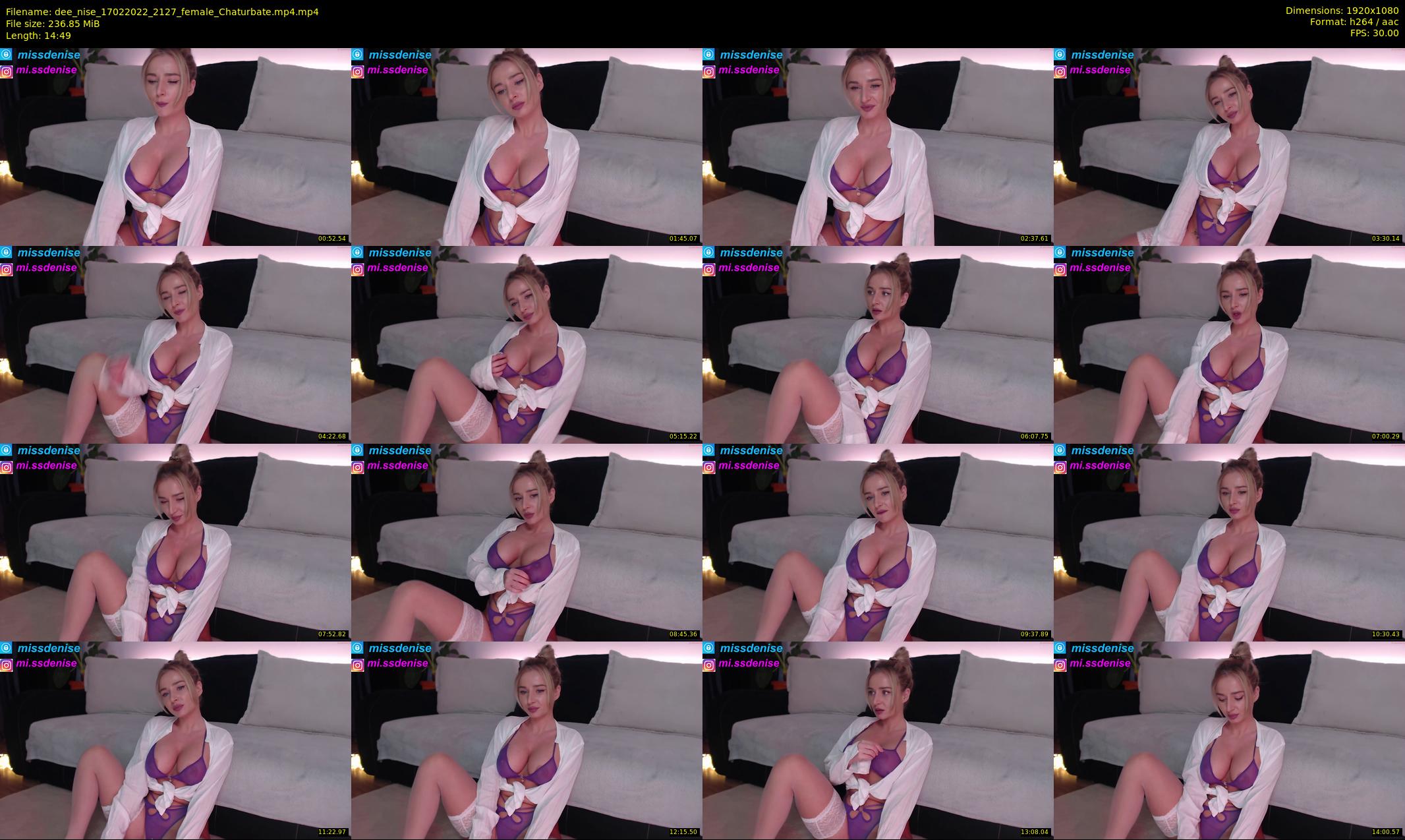 dee_nise — 15 minute Chaturbate female cam show recording, 1080p, Feb 17, 2022