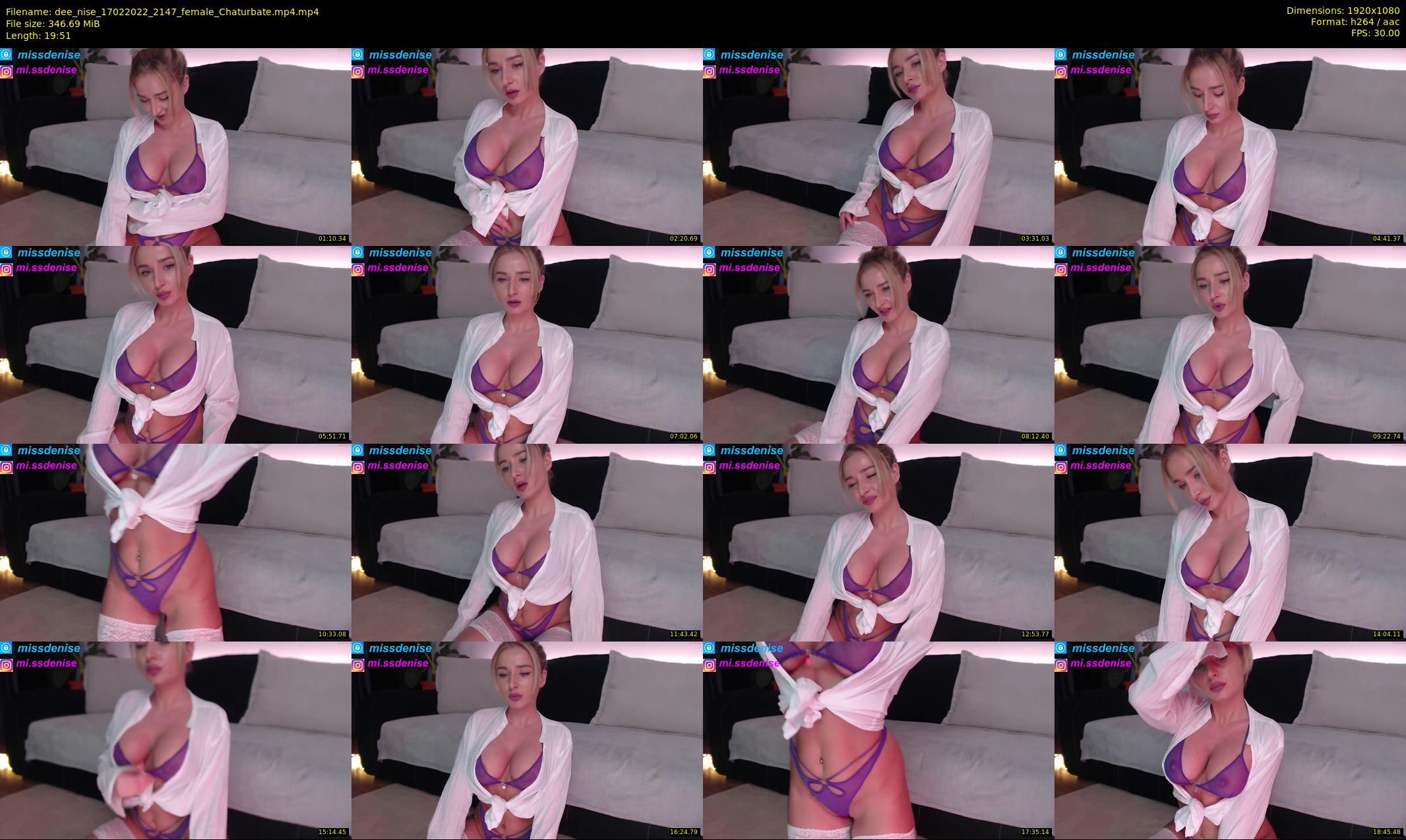 dee_nise — 20 minute Chaturbate female cam show recording, 1080p, Feb 17, 2022