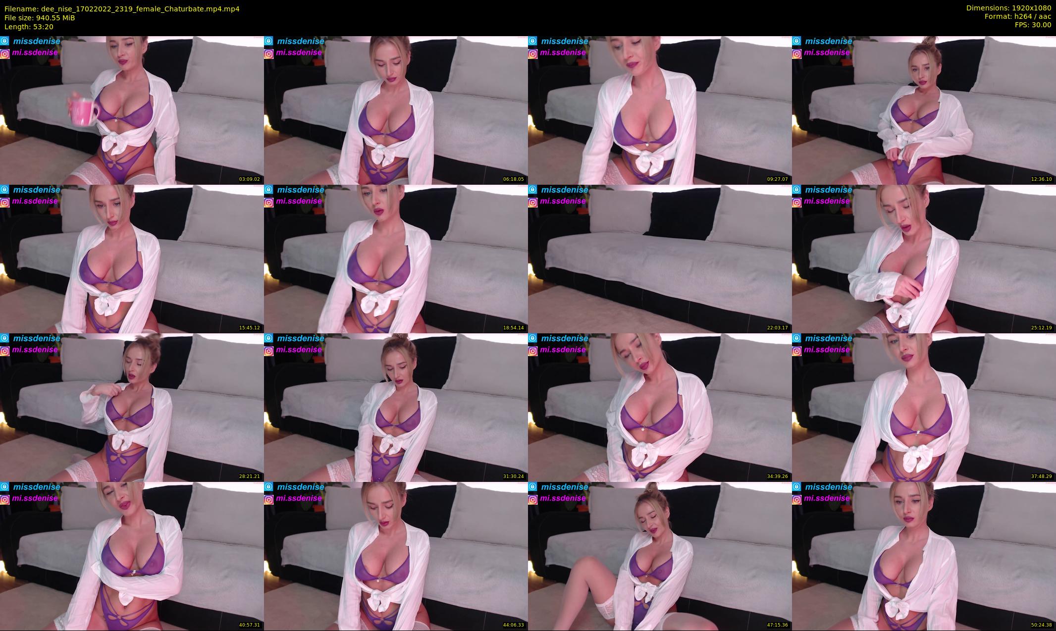 dee_nise — 54 minute Chaturbate female cam show recording, 1080p, Feb 17, 2022