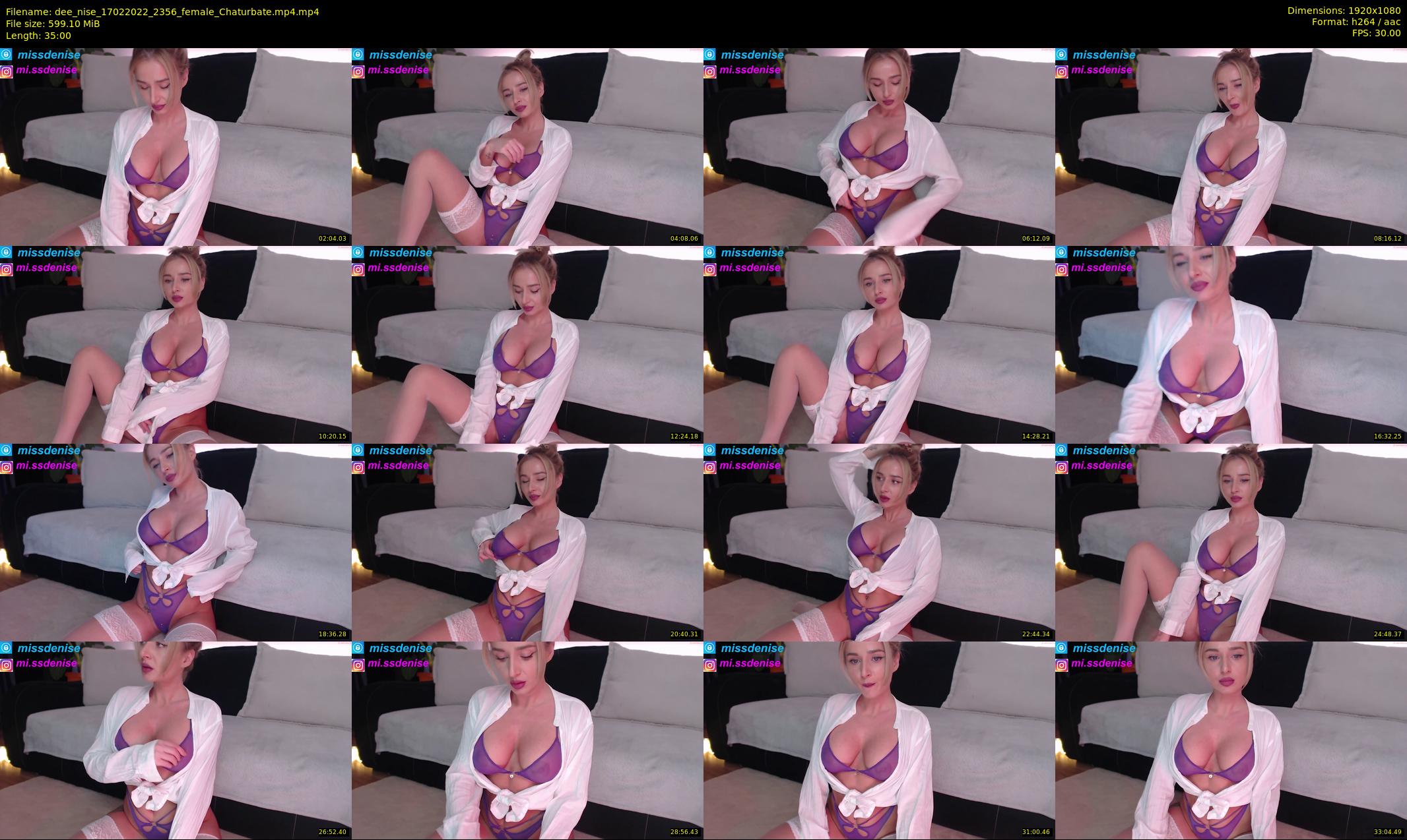 dee_nise — 35 minute Chaturbate female cam show recording, 1080p, Feb 17, 2022
