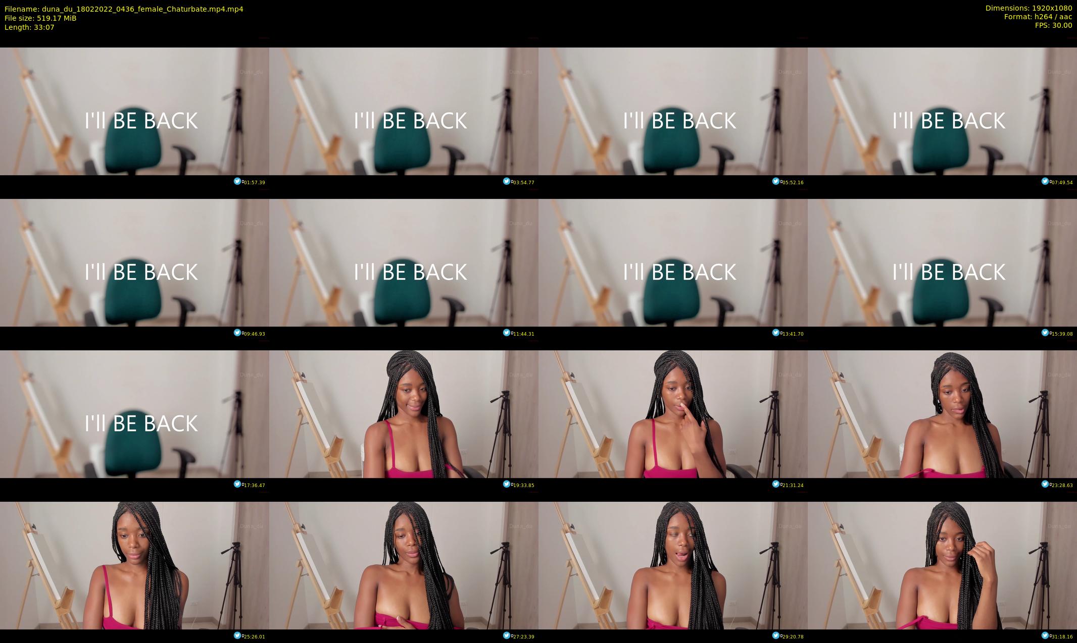 duna_du — 34 minute Chaturbate female cam show recording, 1080p, Feb 18, 2022