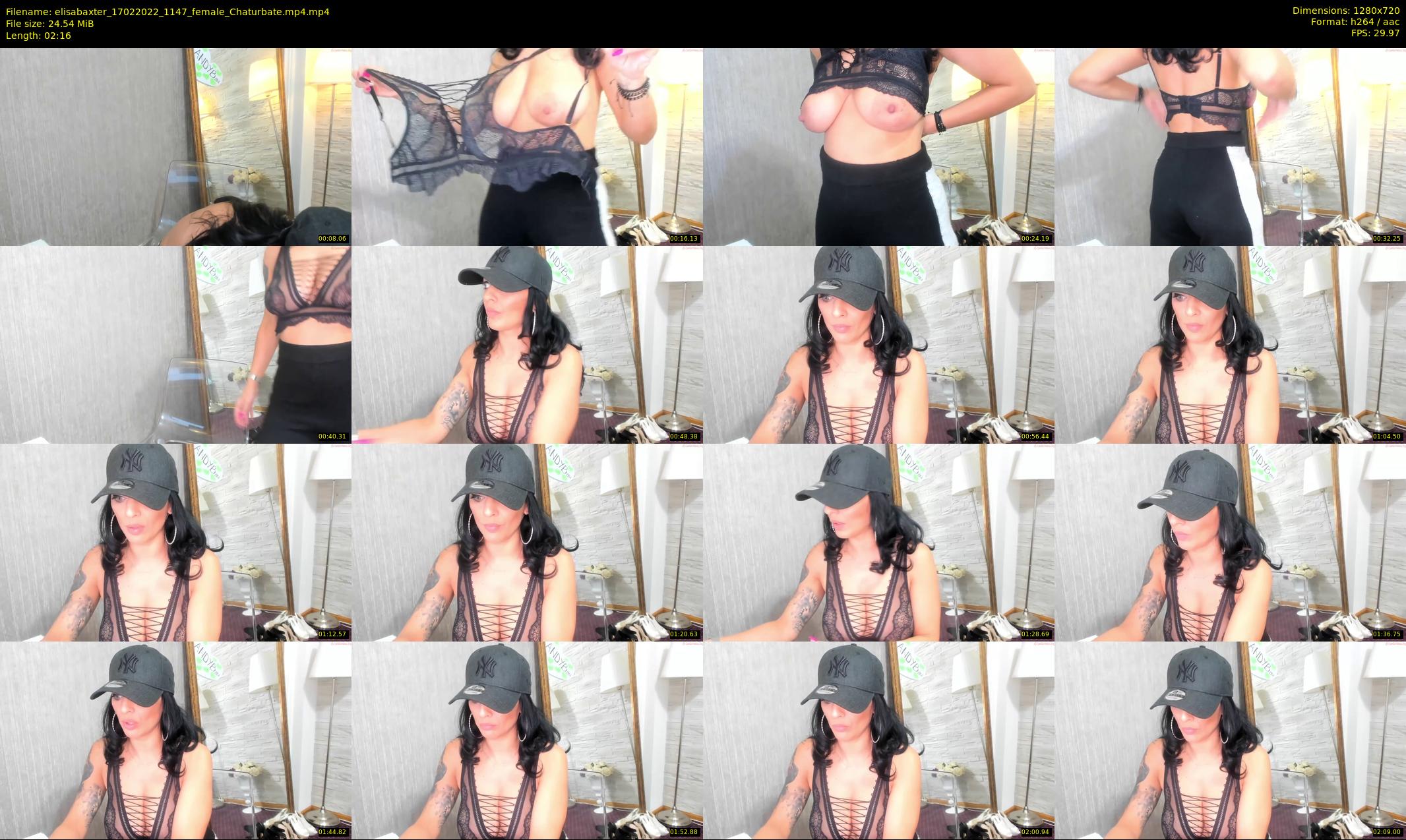 elisabaxter — 3 minute Chaturbate female cam show recording, 720p, Feb 17, 2022