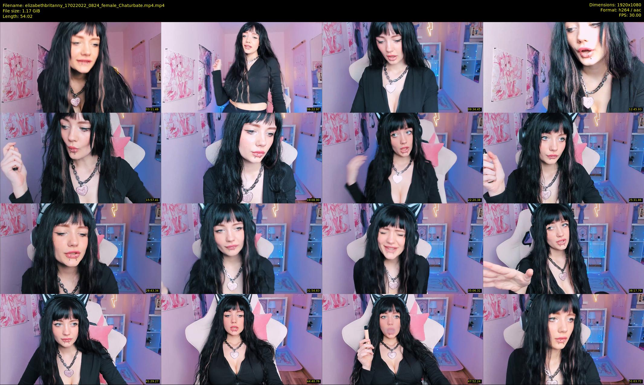 elizabethbritanny — 55 minute Chaturbate female cam show recording, 1080p, Feb 17, 2022