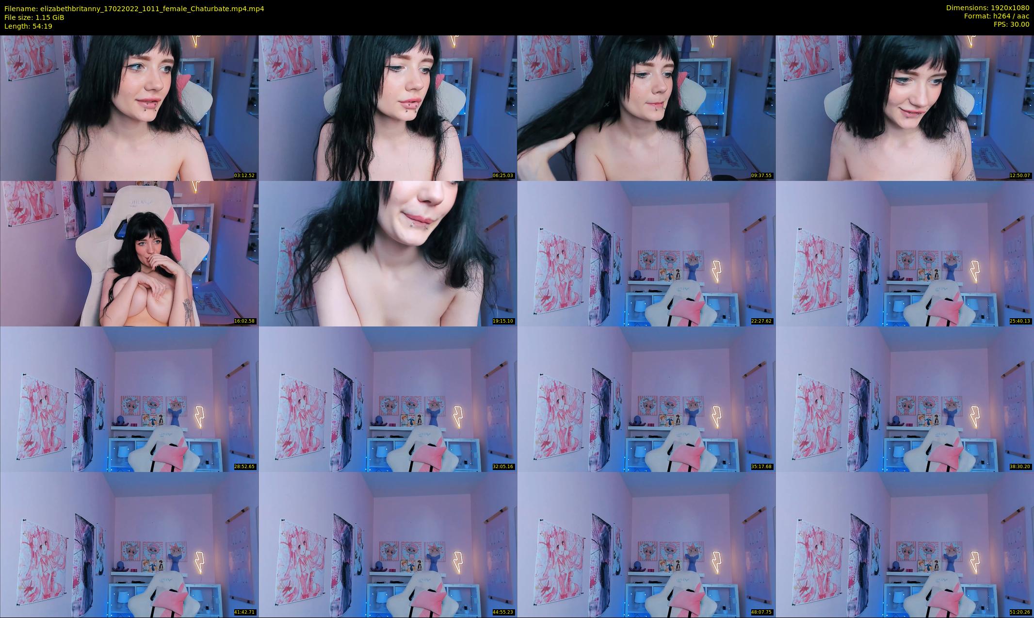 elizabethbritanny — 55 minute Chaturbate female cam show recording, 1080p, Feb 17, 2022