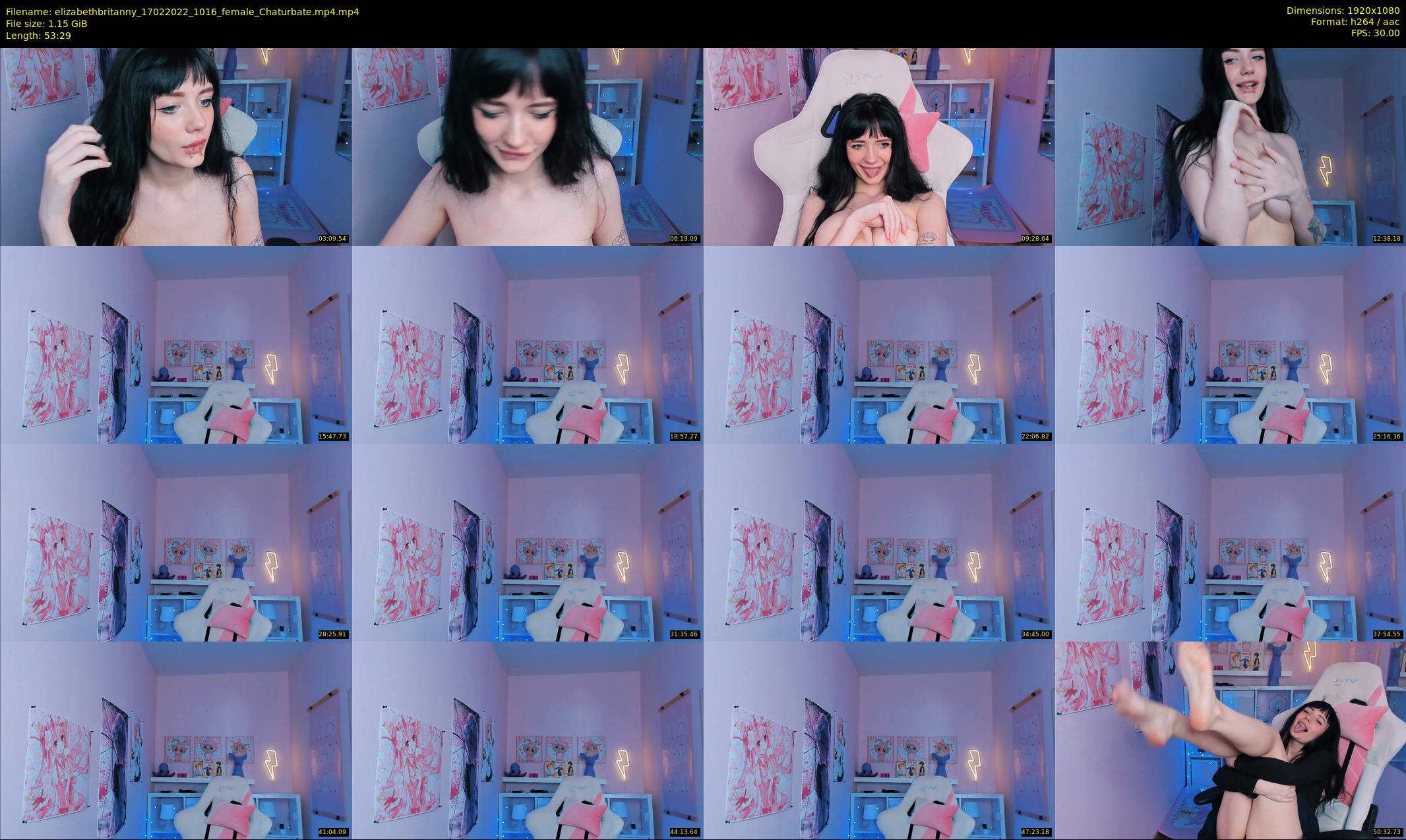 elizabethbritanny — 54 minute Chaturbate female cam show recording, 1080p, Feb 17, 2022