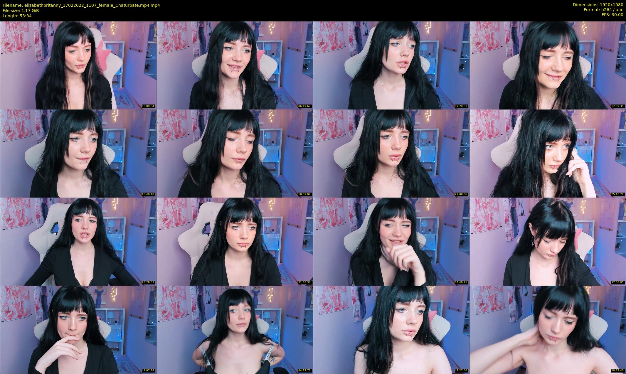 elizabethbritanny — 54 minute Chaturbate female cam show recording, 1080p, Feb 17, 2022