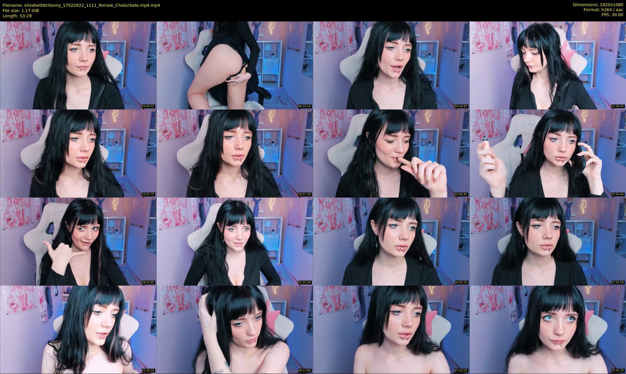 elizabethbritanny — 54 minute Chaturbate female cam show recording, 1080p, Feb 17, 2022