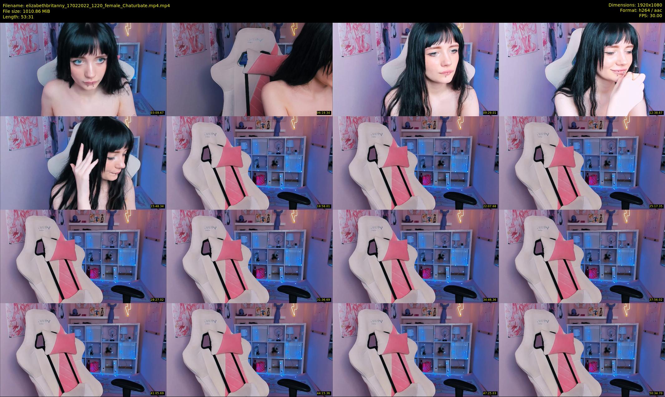 elizabethbritanny — 54 minute Chaturbate female cam show recording, 1080p, Feb 17, 2022