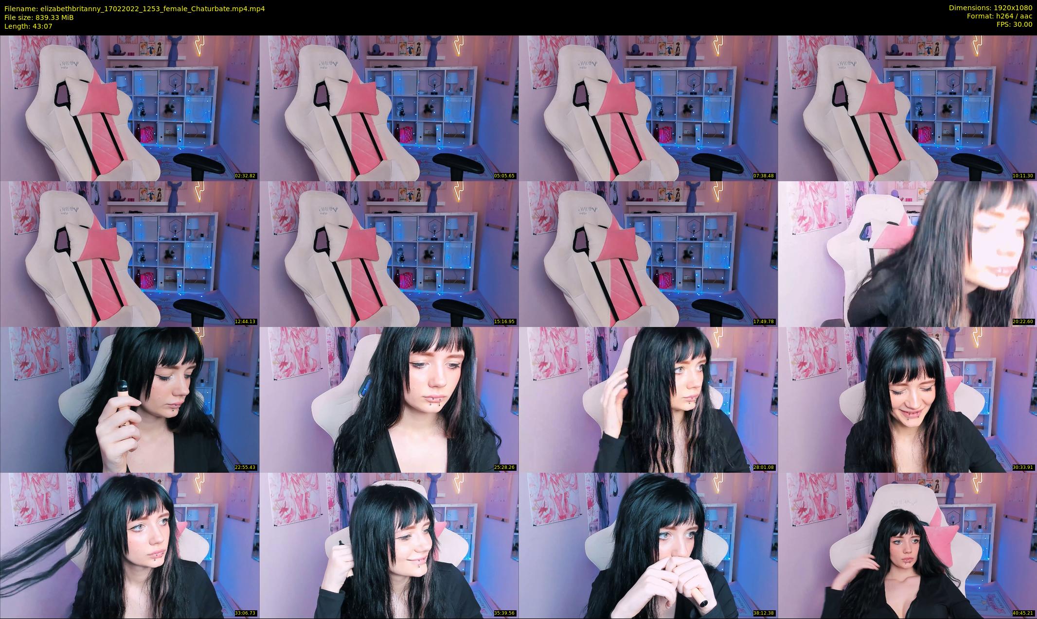 elizabethbritanny — 44 minute Chaturbate female cam show recording, 1080p, Feb 17, 2022