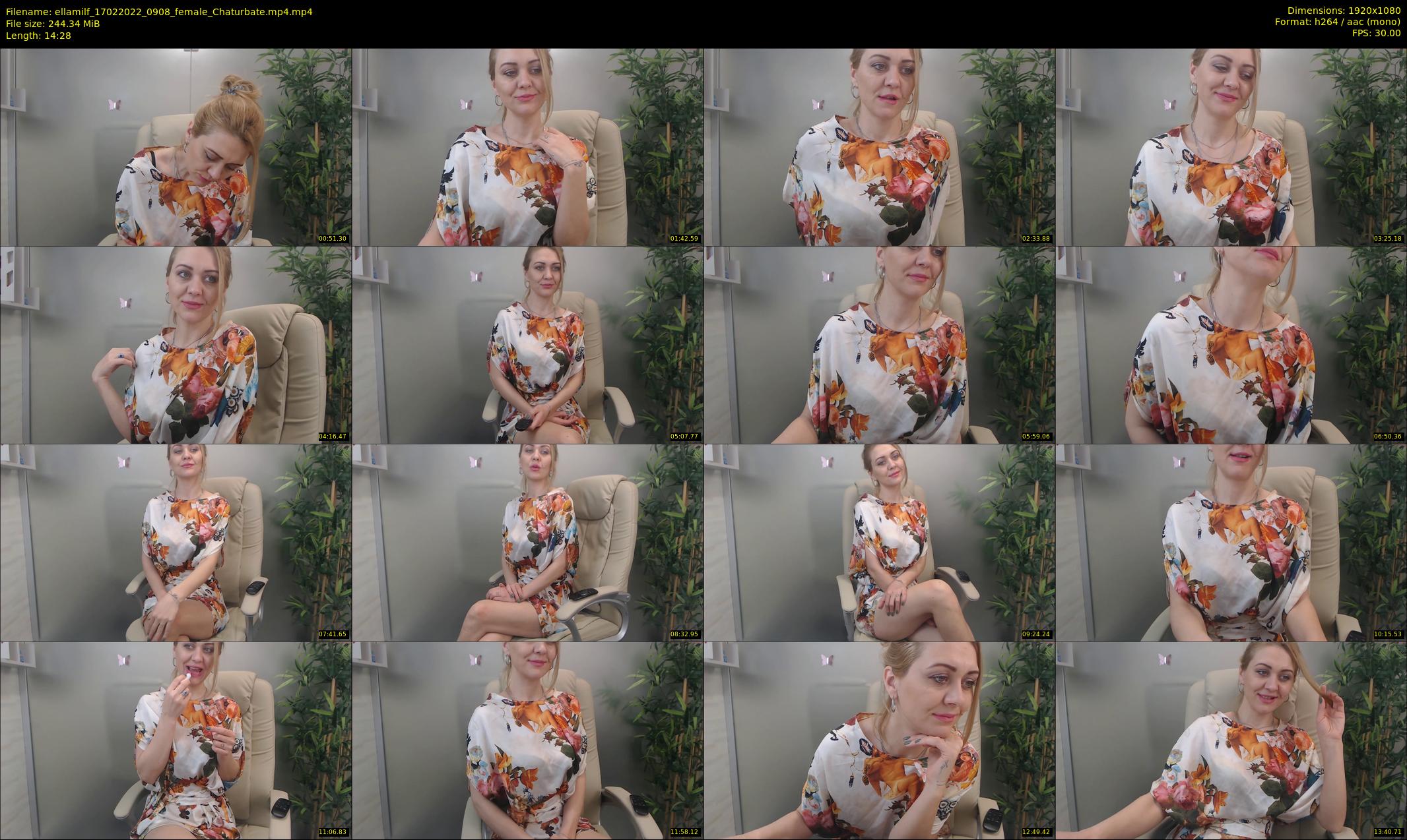 ellamilf — 15 minute Chaturbate female cam show recording, 1080p, Feb 17, 2022