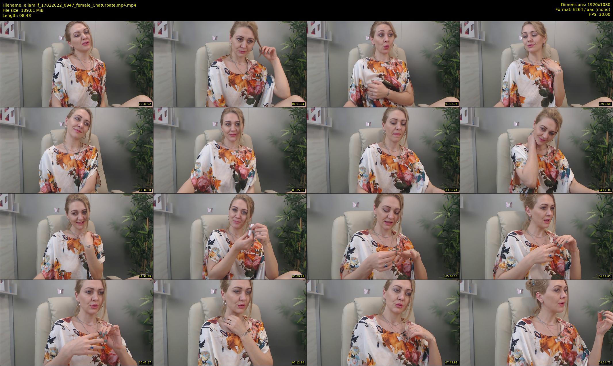 ellamilf — 9 minute Chaturbate female cam show recording, 1080p, Feb 17, 2022