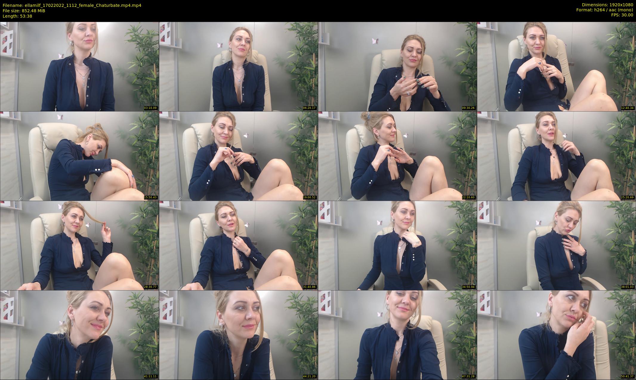 ellamilf — 54 minute Chaturbate female cam show recording, 1080p, Feb 17, 2022