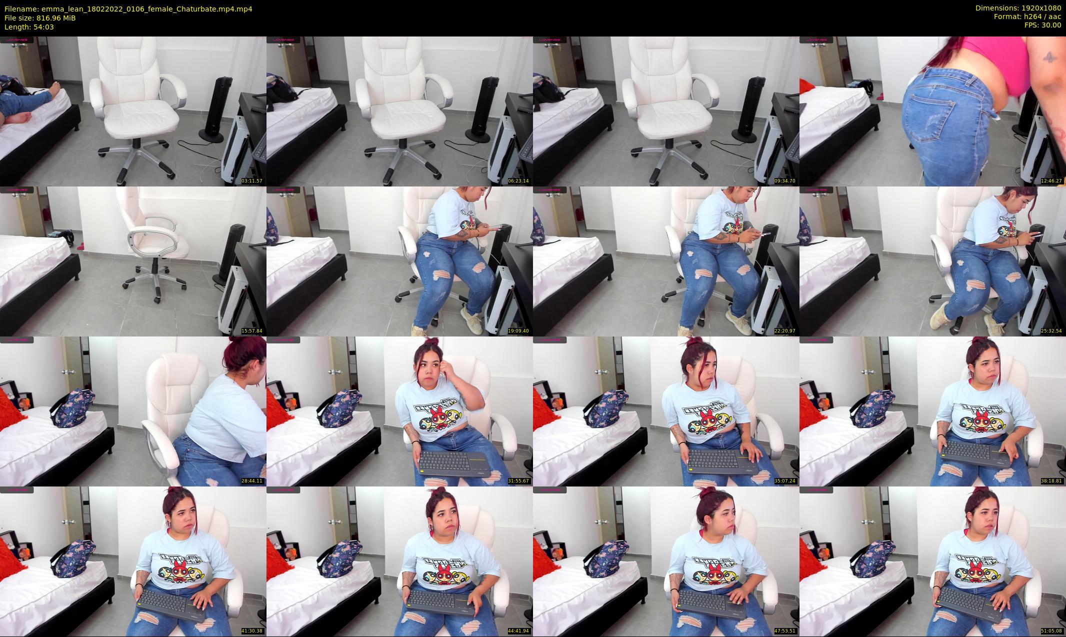 emma_lean — 55 minute Chaturbate female cam show recording, 1080p, Feb 18, 2022