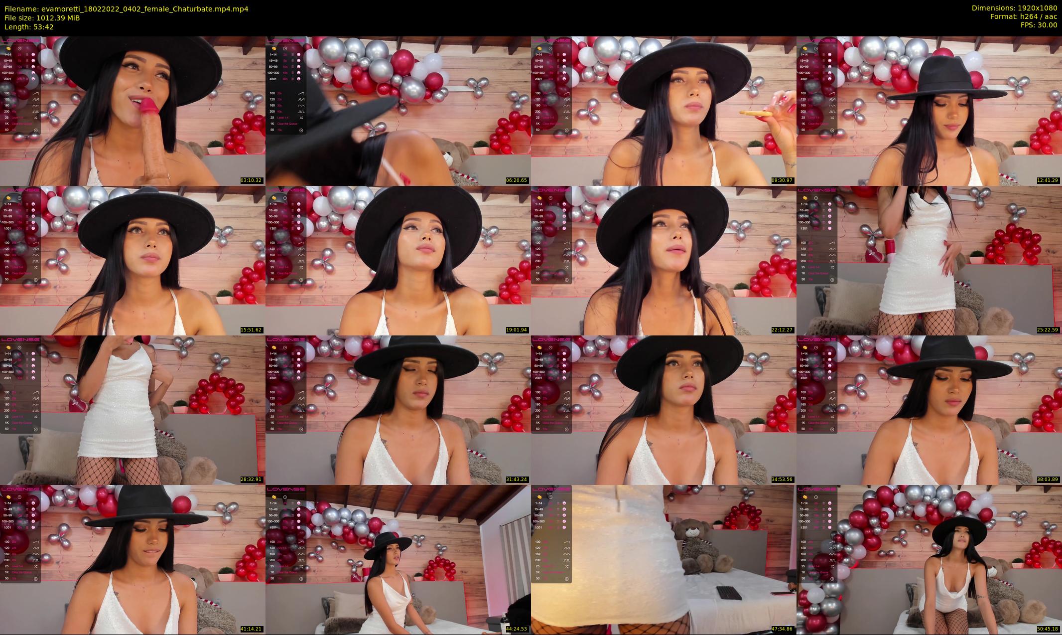 evamoretti — 54 minute Chaturbate female cam show recording, 1080p, Feb 18, 2022