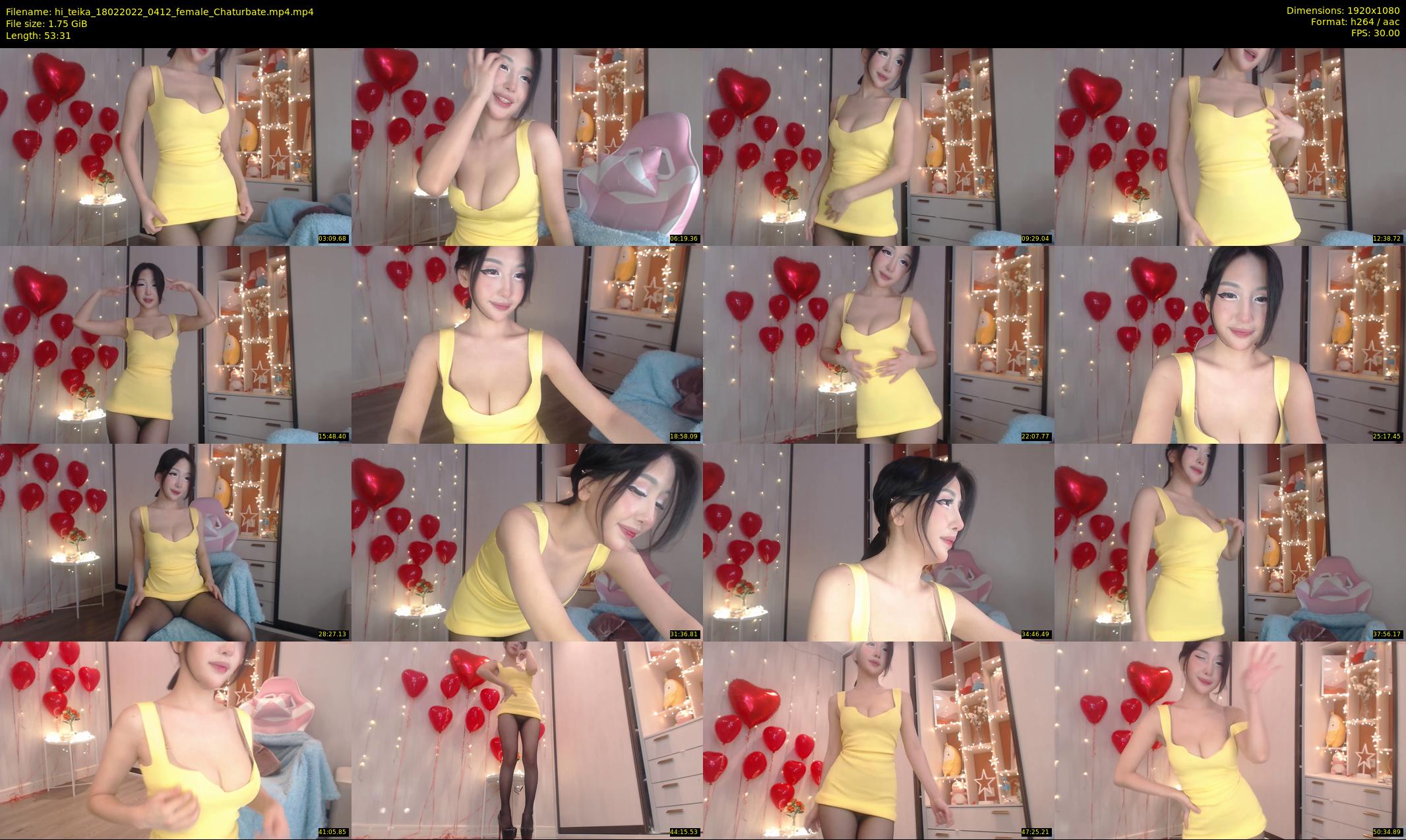 hi_teika — 54 minute Chaturbate female cam show recording, 1080p, Feb 18, 2022