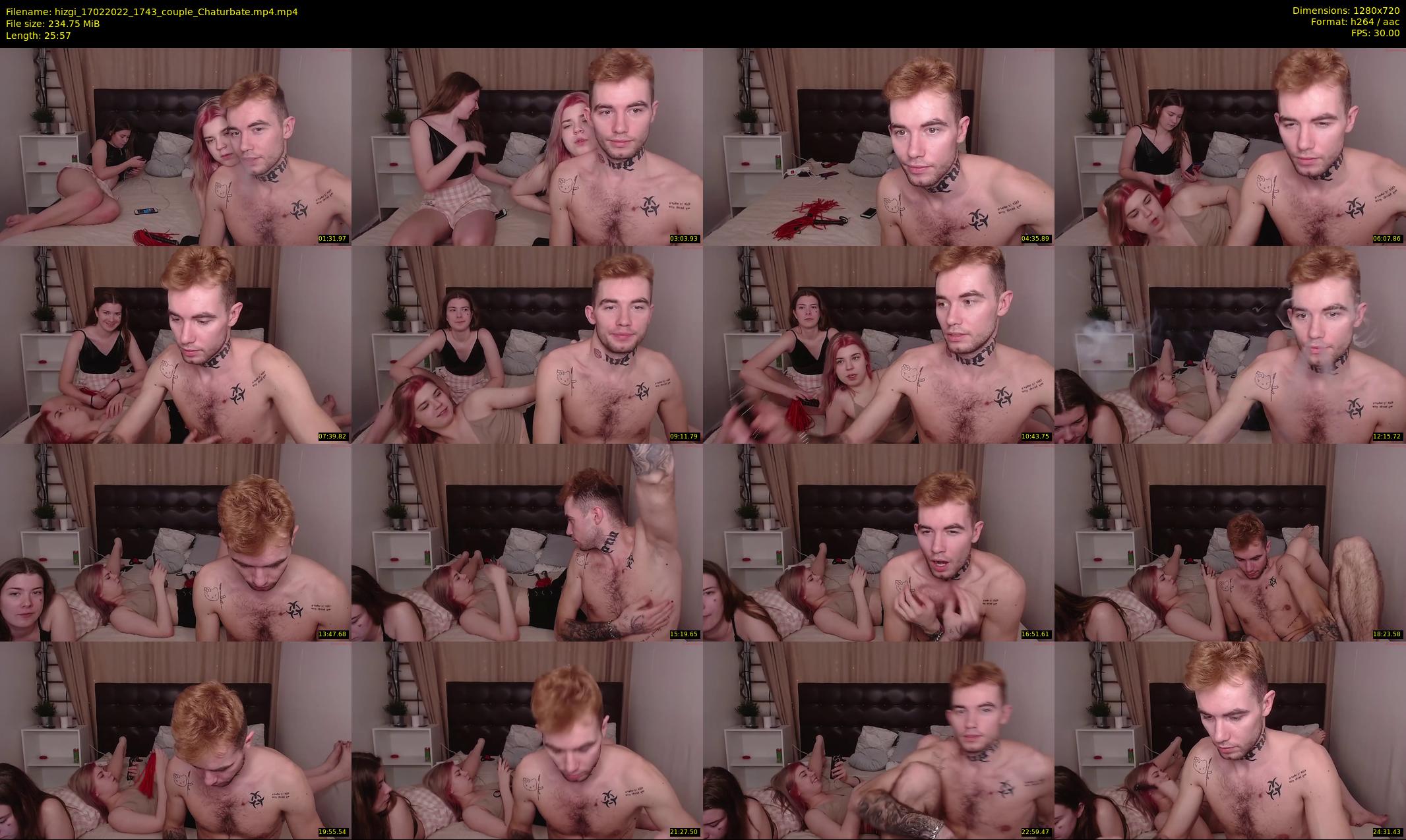 hizgi — 26 minute Chaturbate couple cam show recording, 720p, Feb 17, 2022