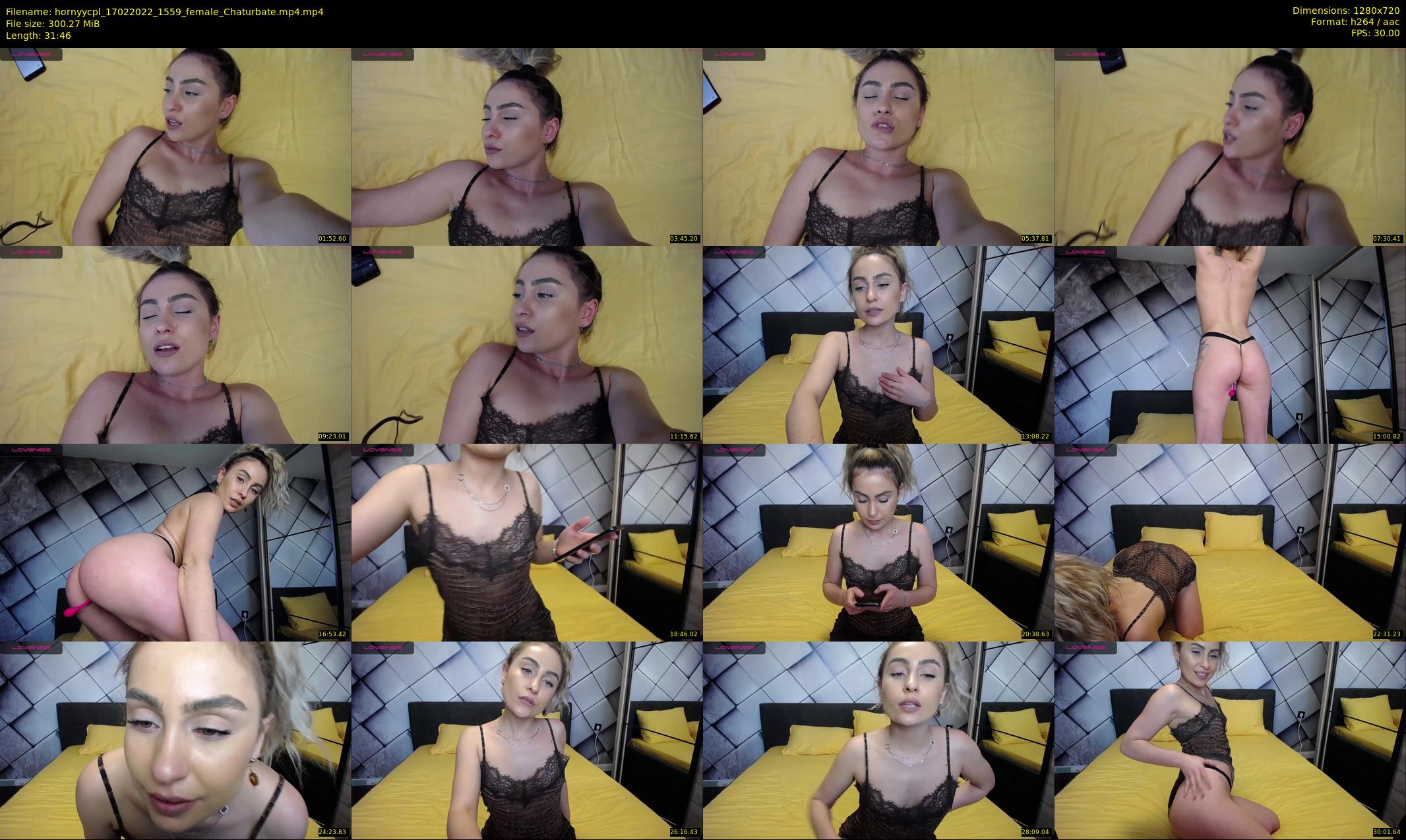 hornyycpl — 32 minute Chaturbate couple cam show recording, 720p, Feb 17, 2022