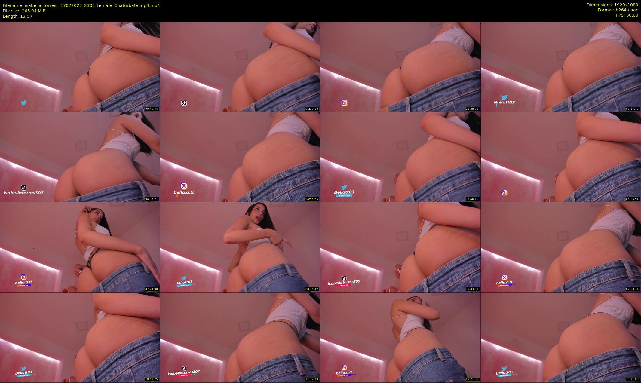 isabella_torres_ — 14 minute Chaturbate female cam show recording, 1080p, Feb 17, 2022