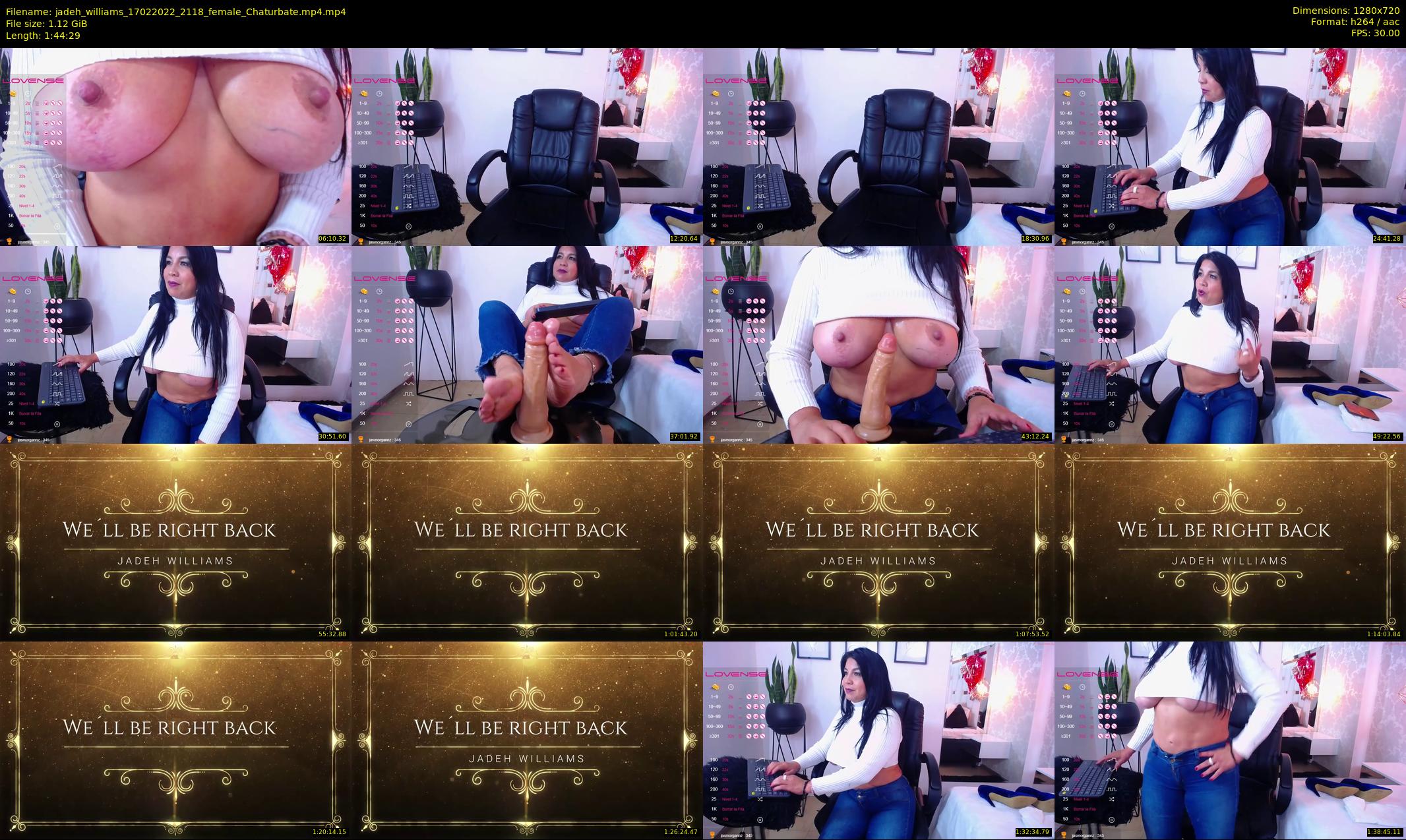 jadeh_williams — 105 minute Chaturbate female cam show recording, 720p, Feb 17, 2022